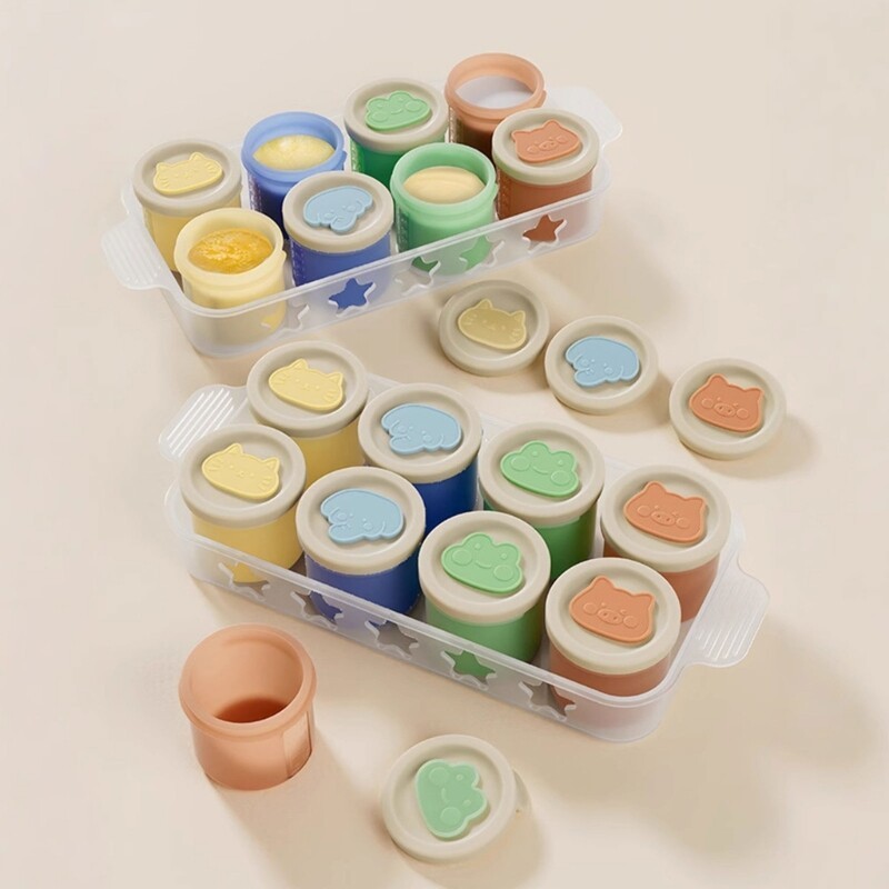 Practical Silicone Tray Storage Container For Baby Preparation And Storage