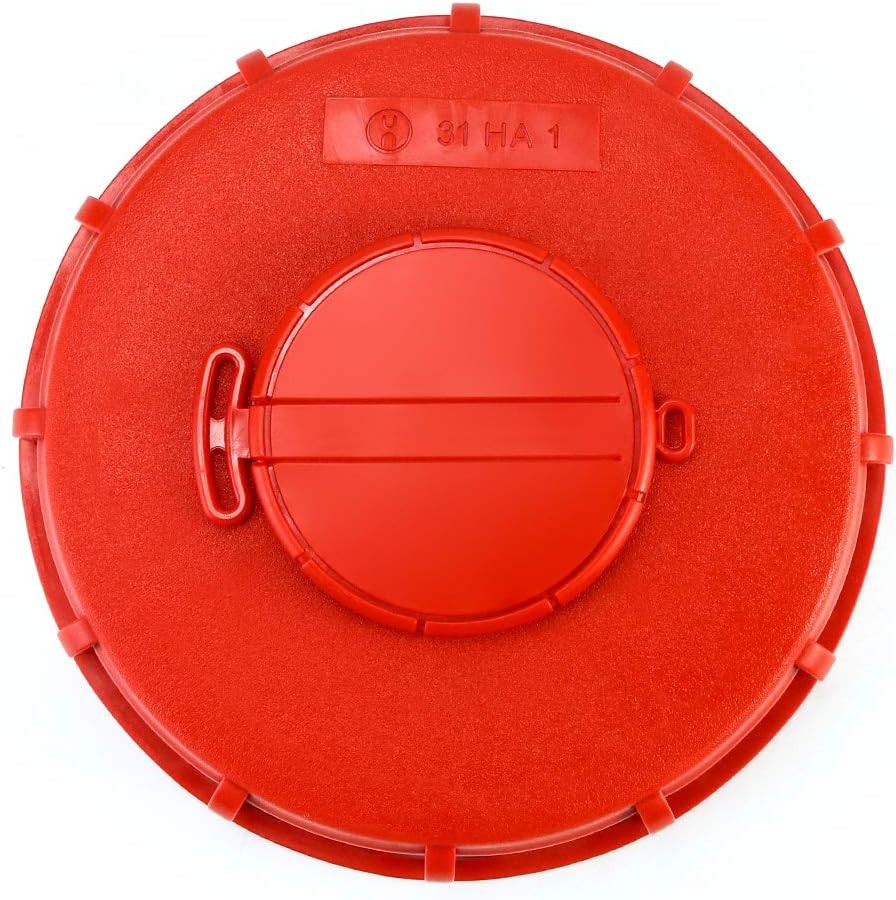 QWORK IBC Tote Lid Cover, 6.5″ Tank Water Liquid Cap 1 Pack, Red #A