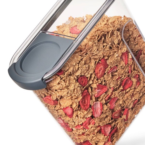 Brilliance Pantry 18 Cup Cereal Keeper: Clear Plastic Food Storage Container