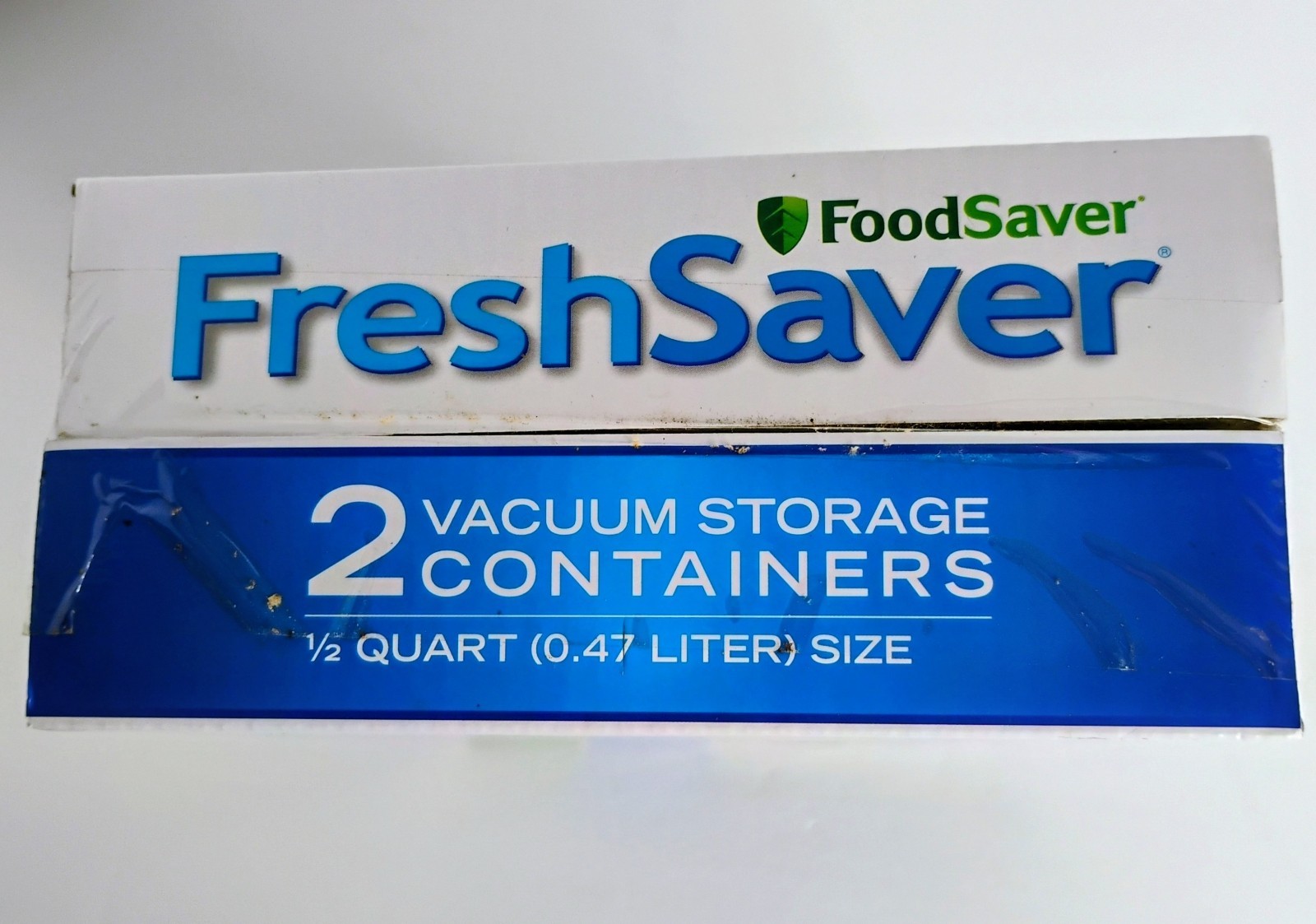 FOODSAVER FRESHSAVER VACUUM STORAGE CONTAINERS SET OF 2 – 1/2 QT. SIZE NEW NIB
