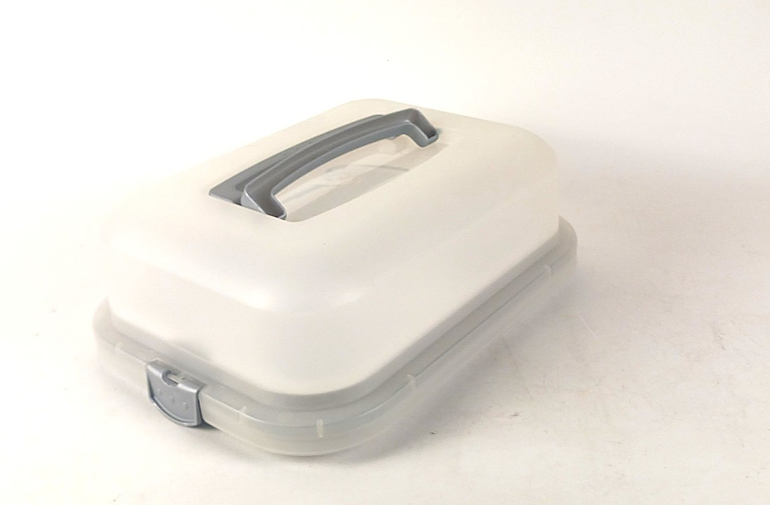 Rectangular Cake/Cupcake Carrier/Keeper – Relish Tray/Carrier, 2 sets
