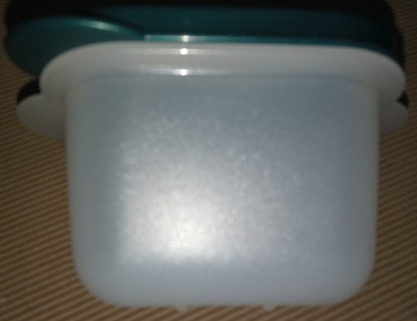 2 TUPPERWARE Sheer Crystalwave Containers #4893/4894 w Vented Green Seals #4895