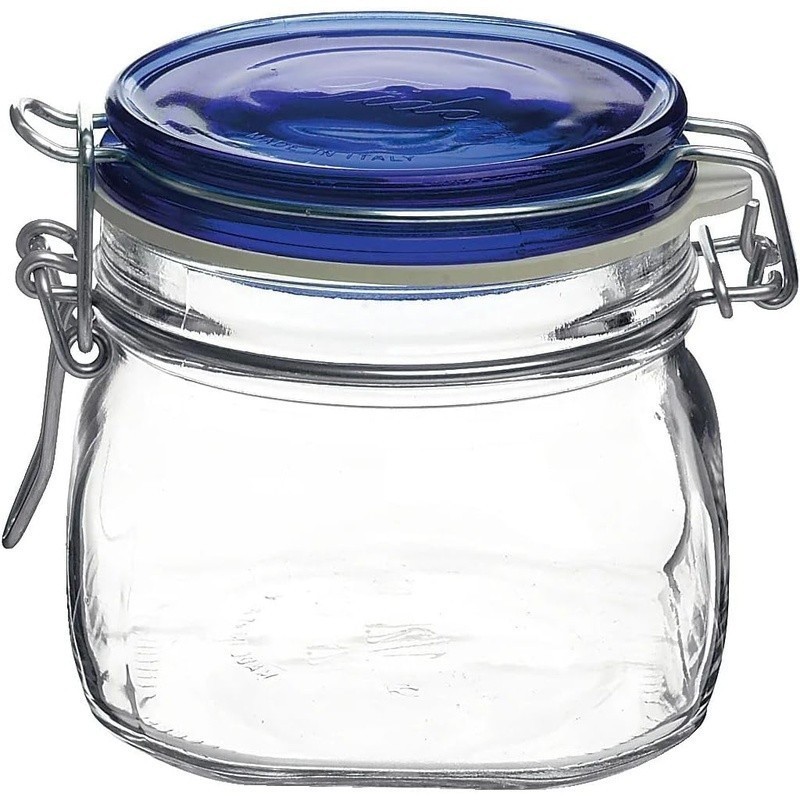 Bpa Free Shock Resistant Glass Container Dishwasher Safe Made in Italy New