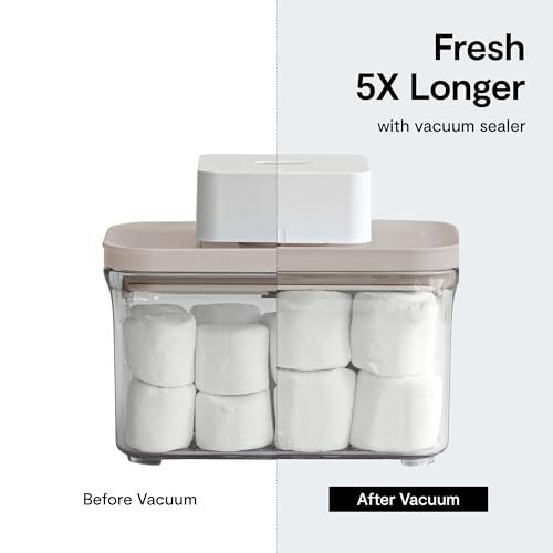 VAKUEN Airtight Food Storage Container Set with Vacuum Sealer, 8 Piece