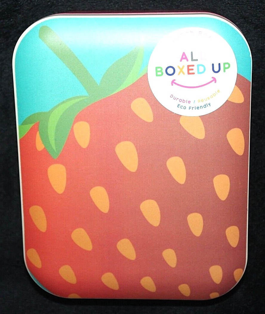 Eco One All Boxed Up Red Strawberry Fruit Lunch Box Food Storage Container