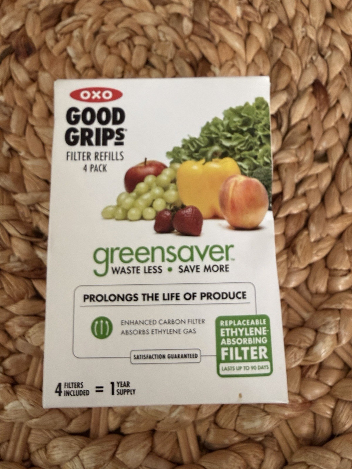 OXO Good Grips Filter Refills 4 Pack, 1 Year Supply – Greensaver Carbon Filters