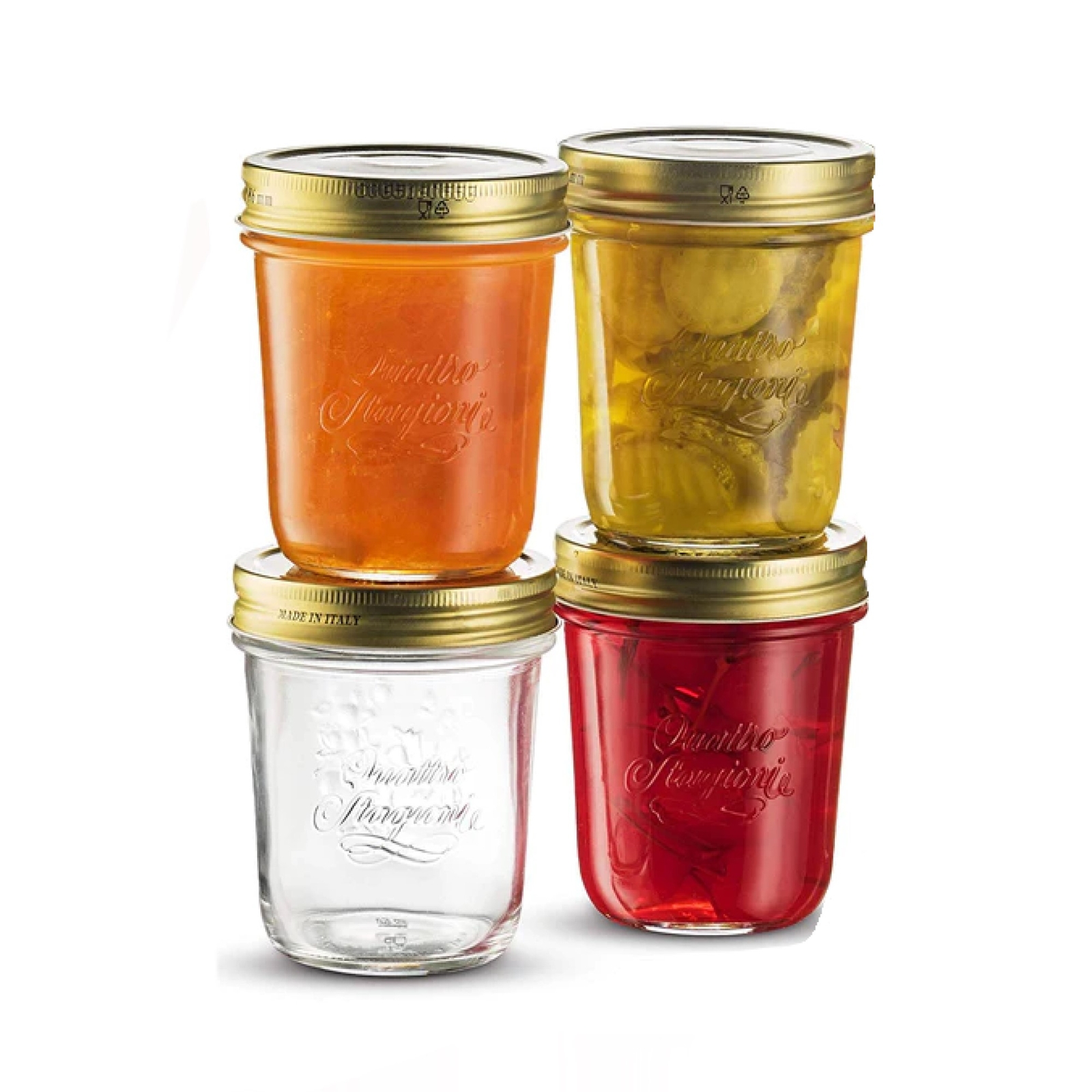 Bormioli Rocco Quattro Stagioni Mason Jar 10.75 oz – Set of 4