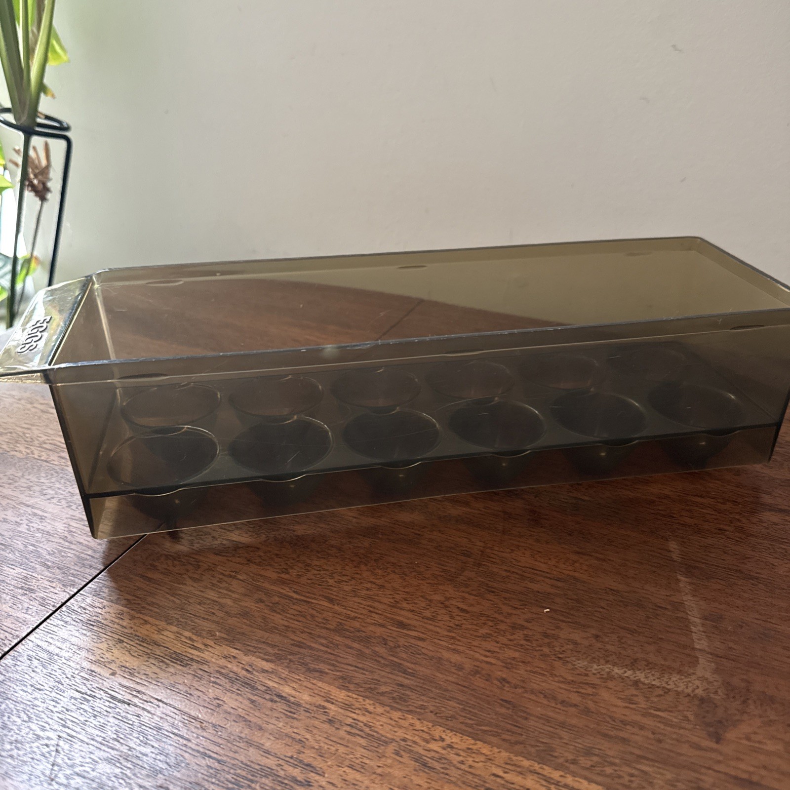 Vintage Egg Fridge Container Refrigerator 70s 80s Plastic Brown Eggs Gift Prop