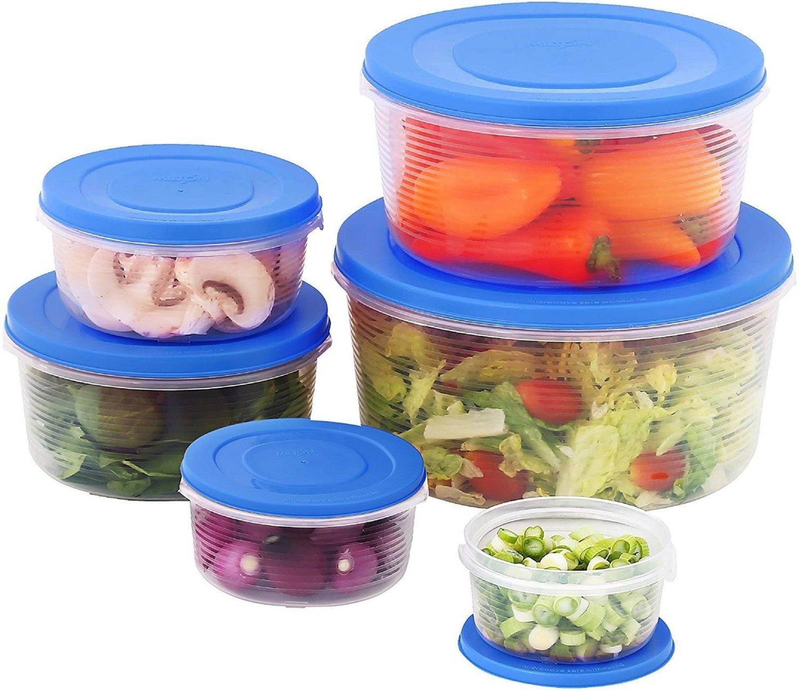 Mixing Bowl Set with Lids; Kitchen Food Storage Containers, Plastic Airtight