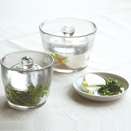 KINTO Glass Tsukemono Press Pickling Bowl 640ml Clear 55010 Kitchen Authentic