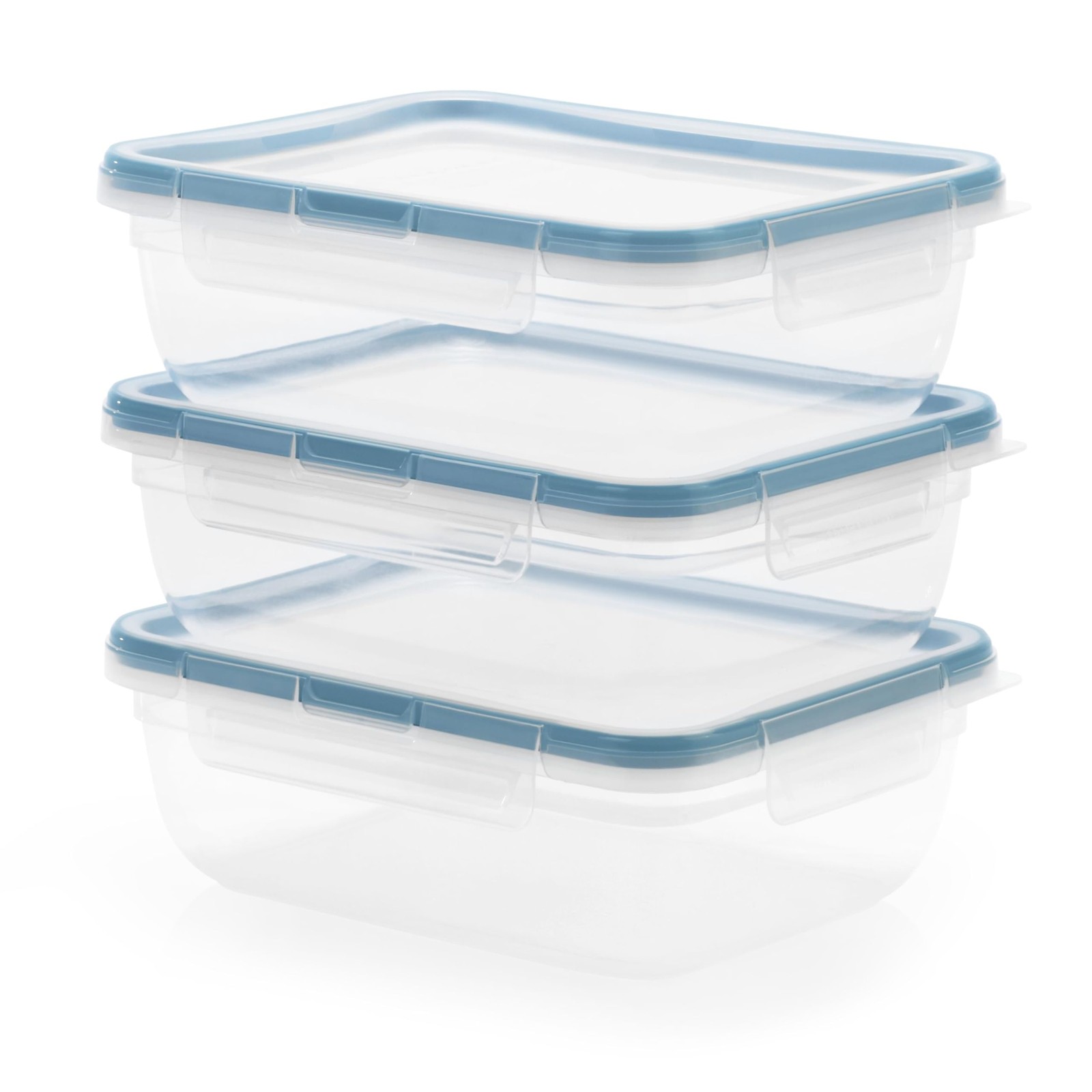 Snapware Total Solution 3-Pack (8.5-Cup) Plastic Food Storage Containers Set, Le