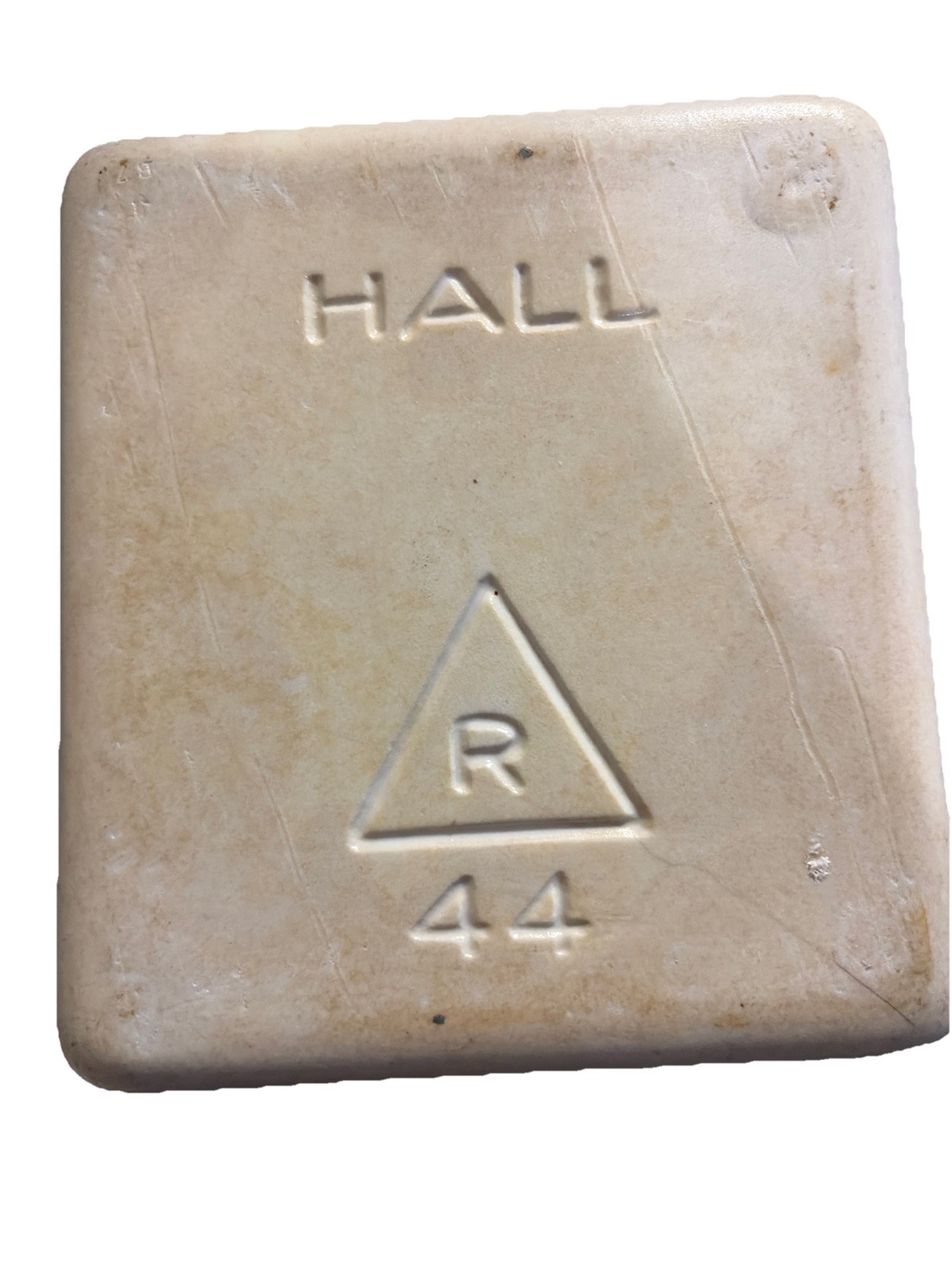 Vtg Hall pottery Commercial Food Storage Container Rectangular 5.5” X 6” X 6”