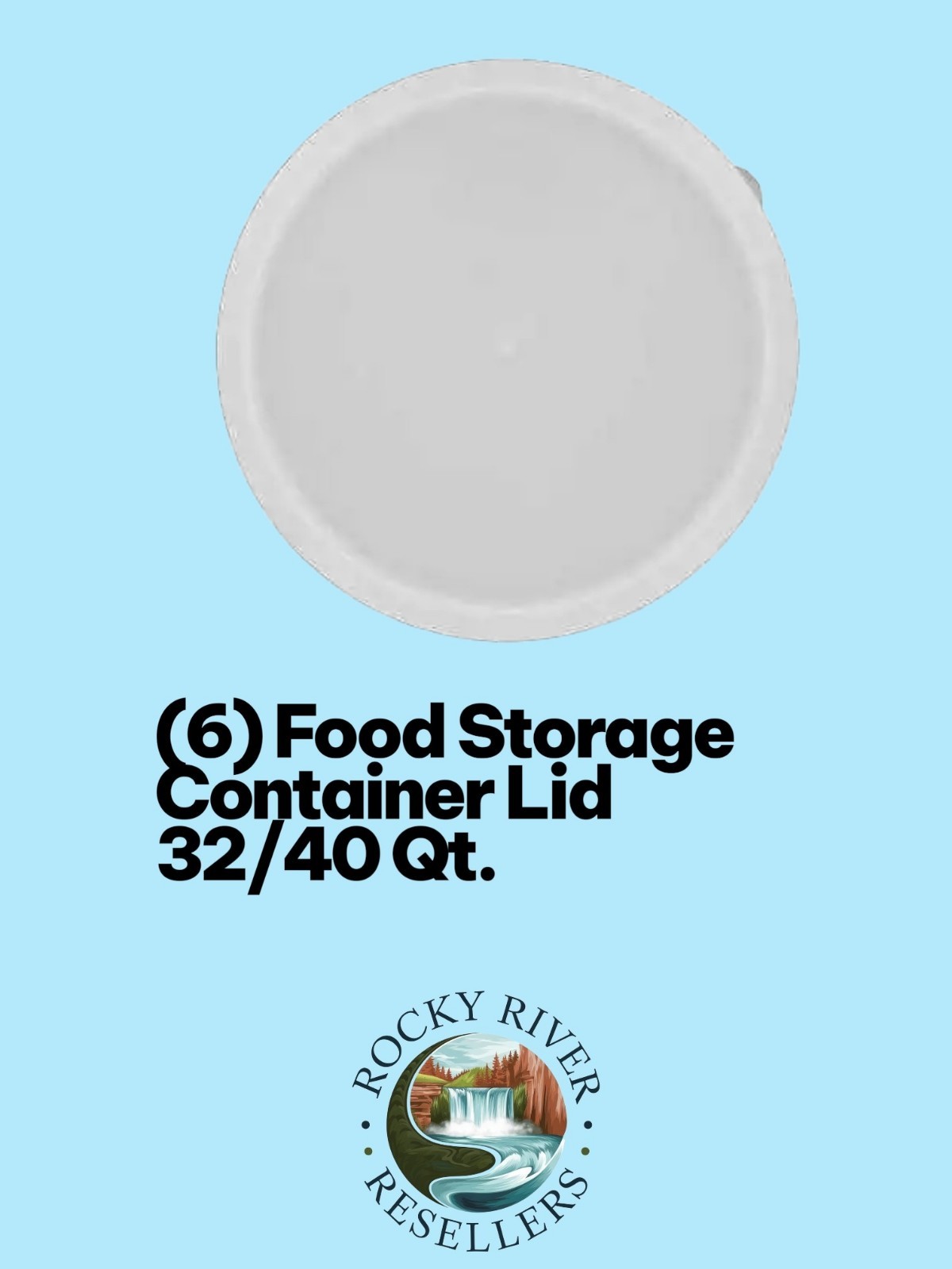 (6) Food Storage Container Lid | New | 32/40 Qt. Prolong Containers | RRR…