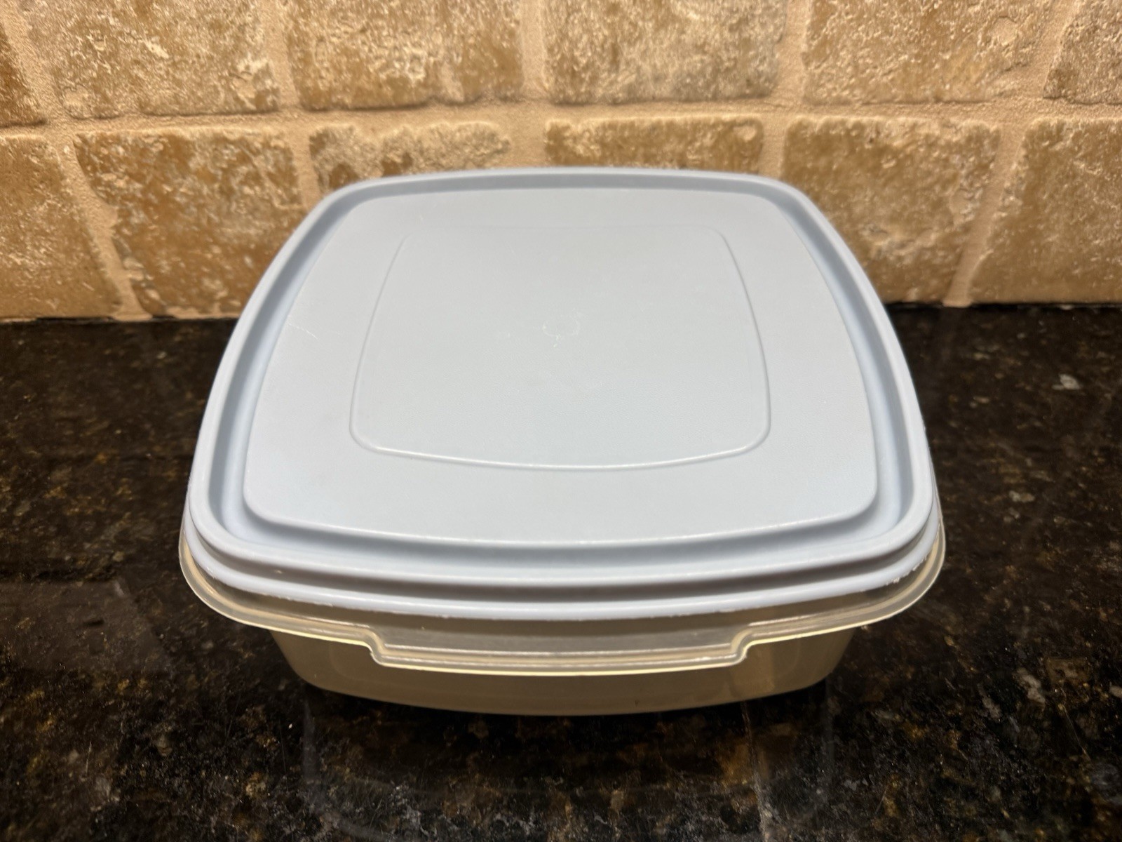 Rubbermaid Servin’ Saver #3 Storage Container Square Blue + Lid 10 Cups