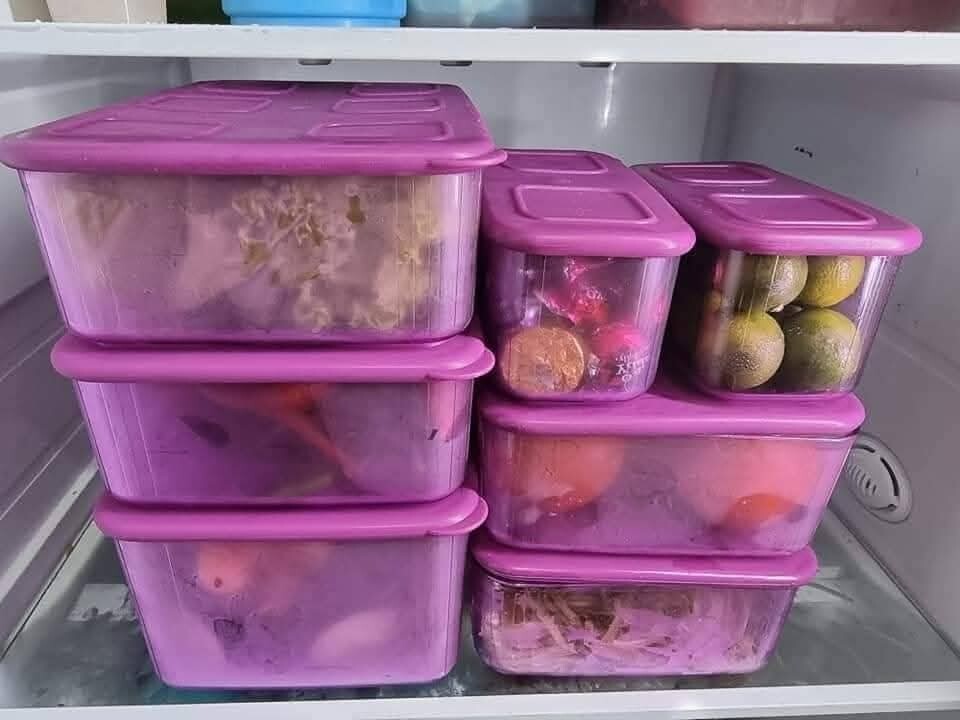5PC Tupperware Purple Fresh n’ Clear Clearmate Food Containers Set