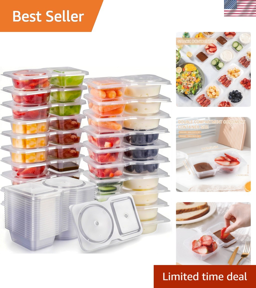 Reusable Snack Containers with Lids: Snack Pack Containers 20Pcs – Snackle Bo…