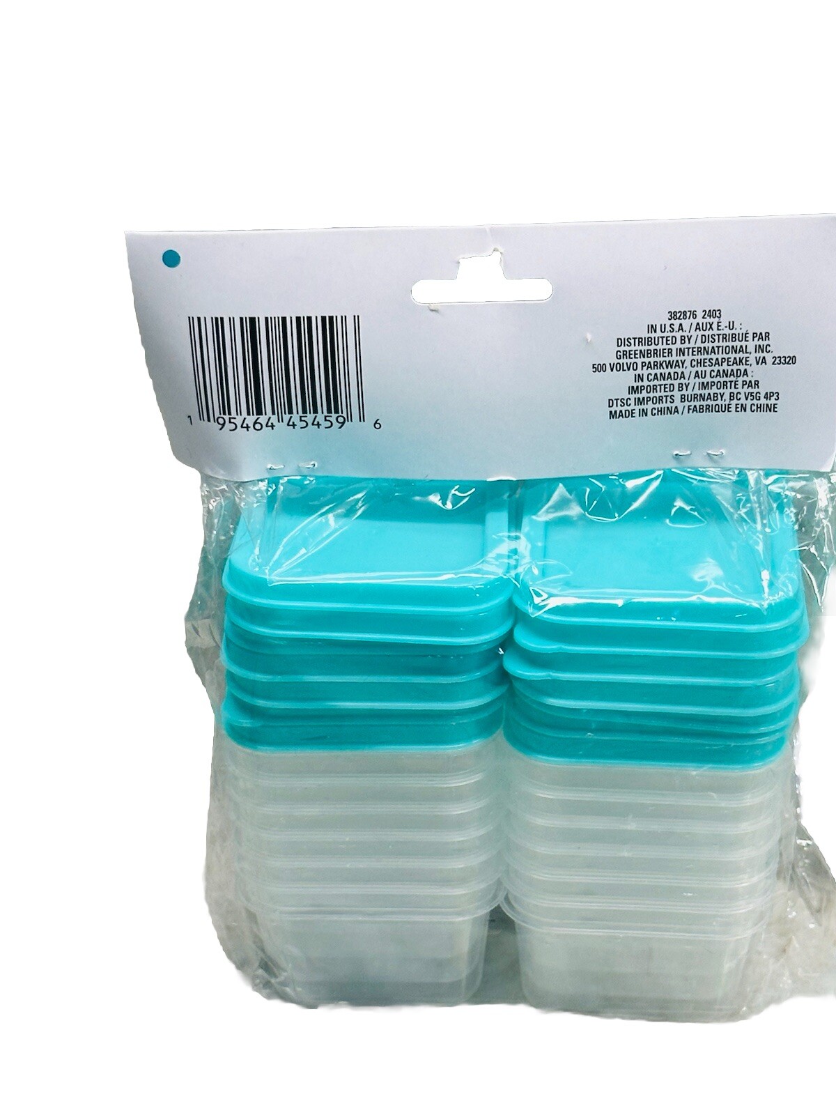 Sure Fresh Readable Mini 14 Containers W/Lids 0.29cups/Freezer Safe/BPA Free
