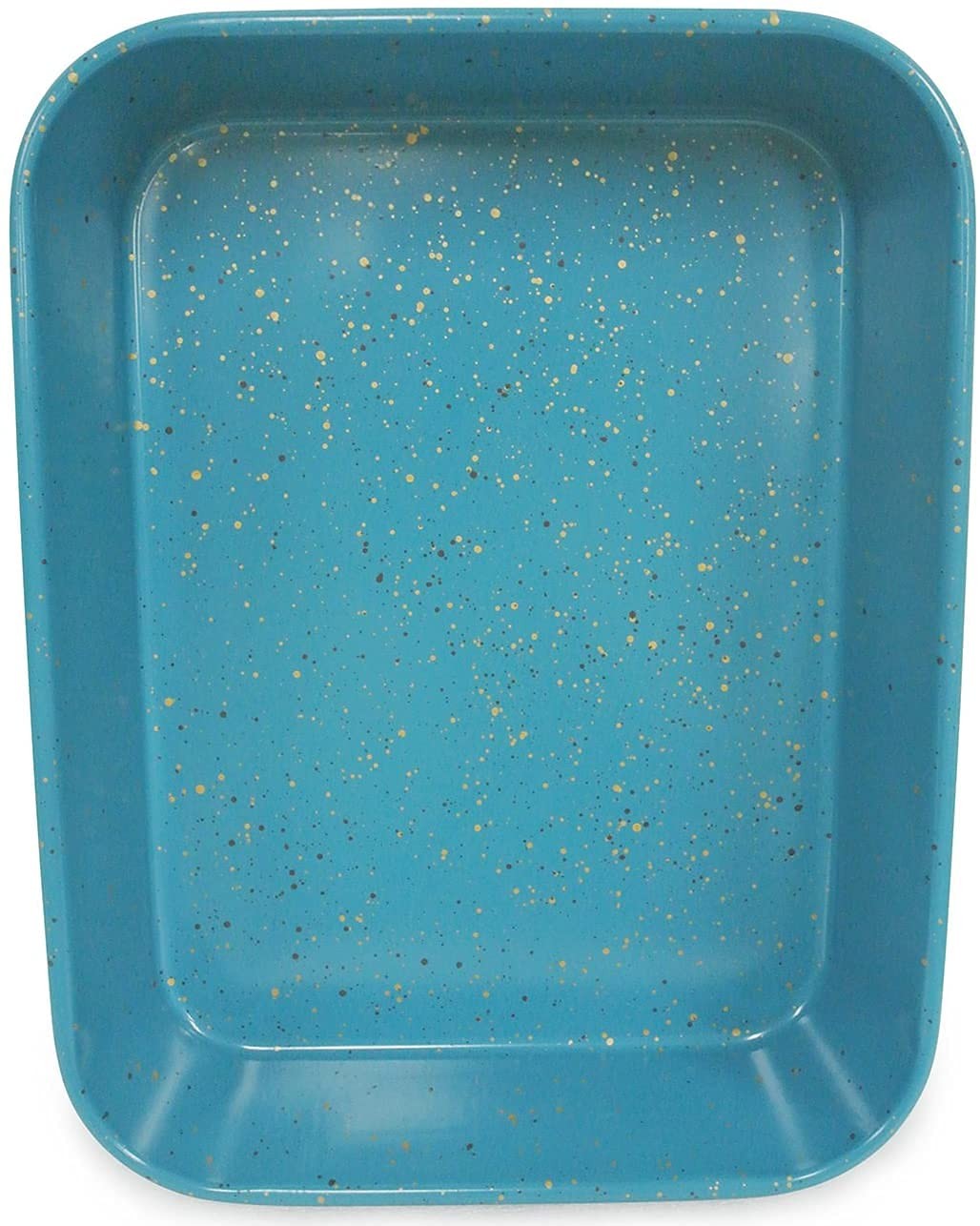 casaWare Ceramic Coated NonStick 13 x 10 x 3-Inch, Blue Granite