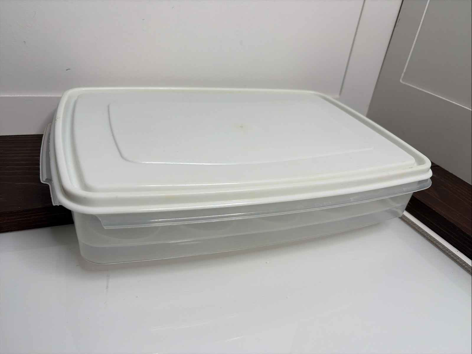 Rubbermaid Servin Saver Deviled Egg Keeper Carrier 20 Eggs #7 Almond