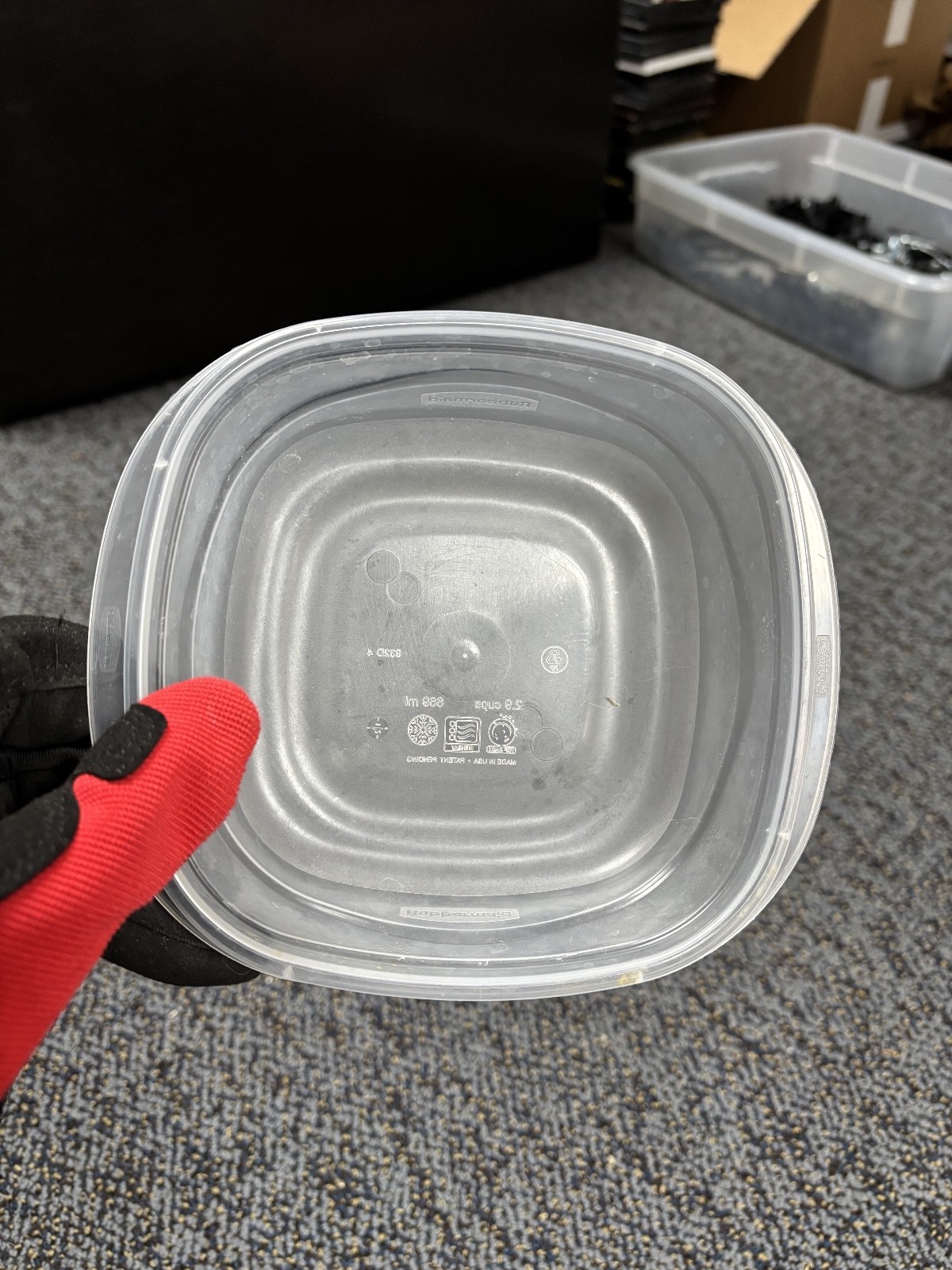 No Lid Square Plastic Container 2