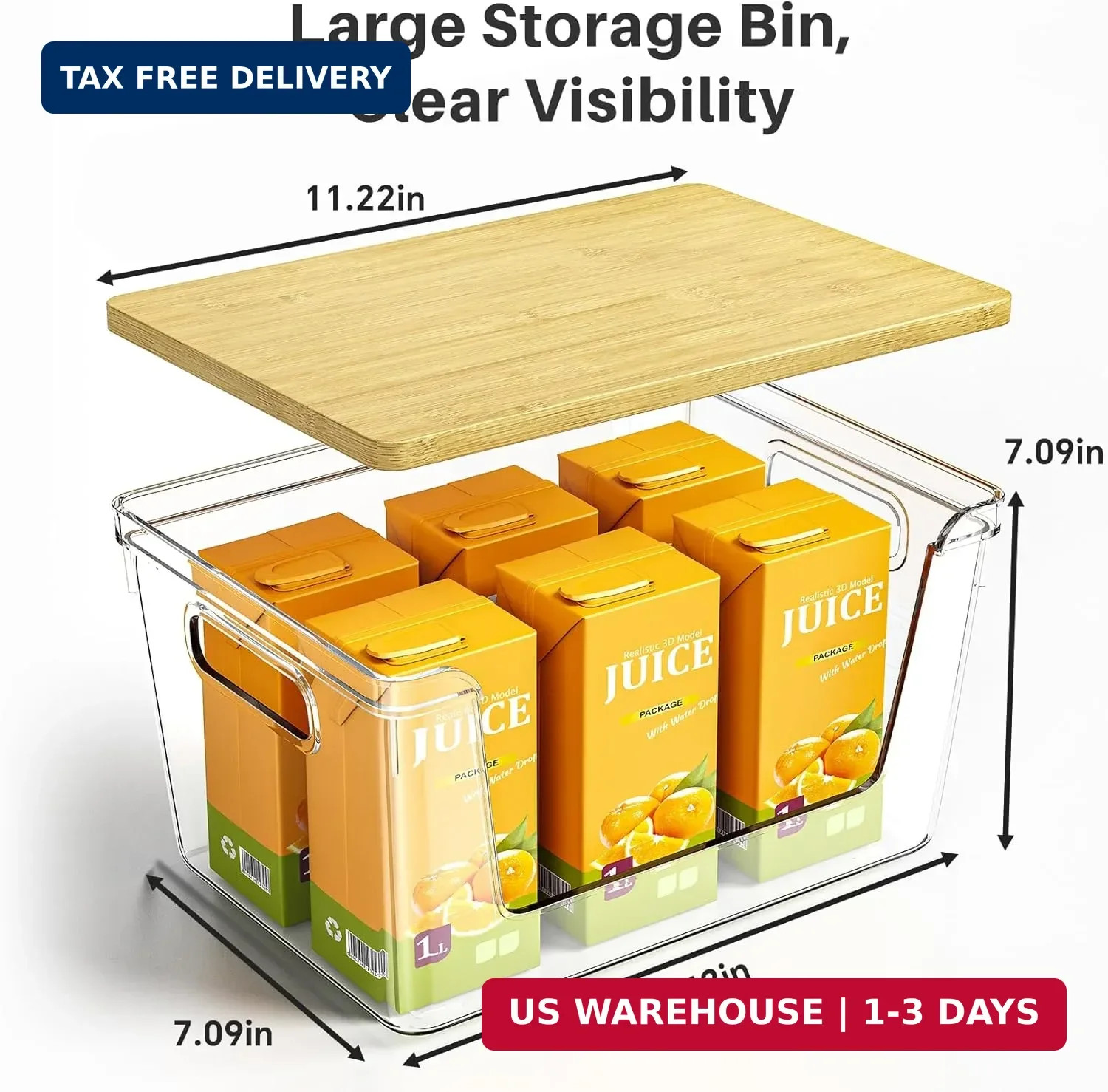 2 Set Pantry Organizer and Stackable Storage Kitchen,Sturdy and Durable Storage