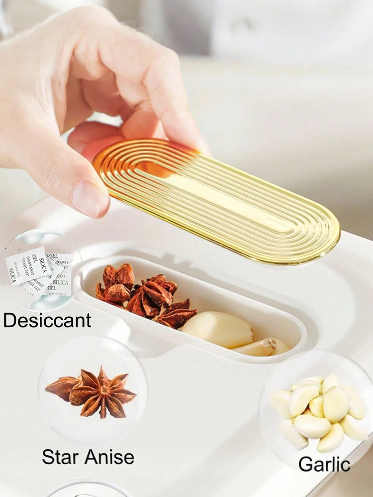 New Rice Dispenser Lid & Measuring Cup Moisture-Proof Kitchen Storage