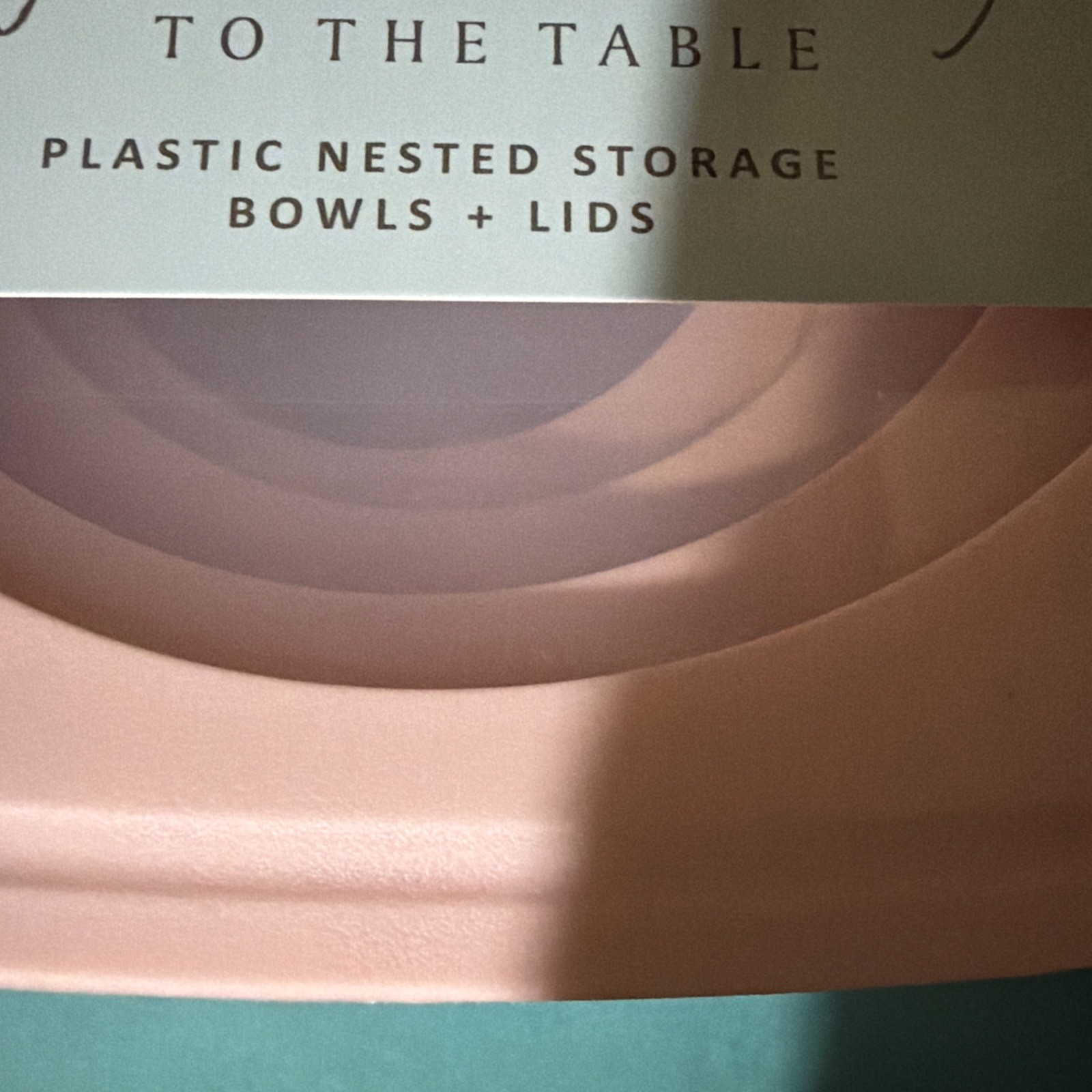 Signature Style Nested Storage Bowls With Lids 8 Pc Set, 4 Bowls & 4 Lids New