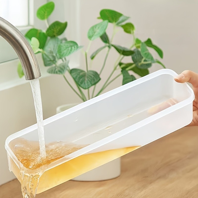 8pcs Transparent Stackable Refrigerator Storage Boxes with Lids