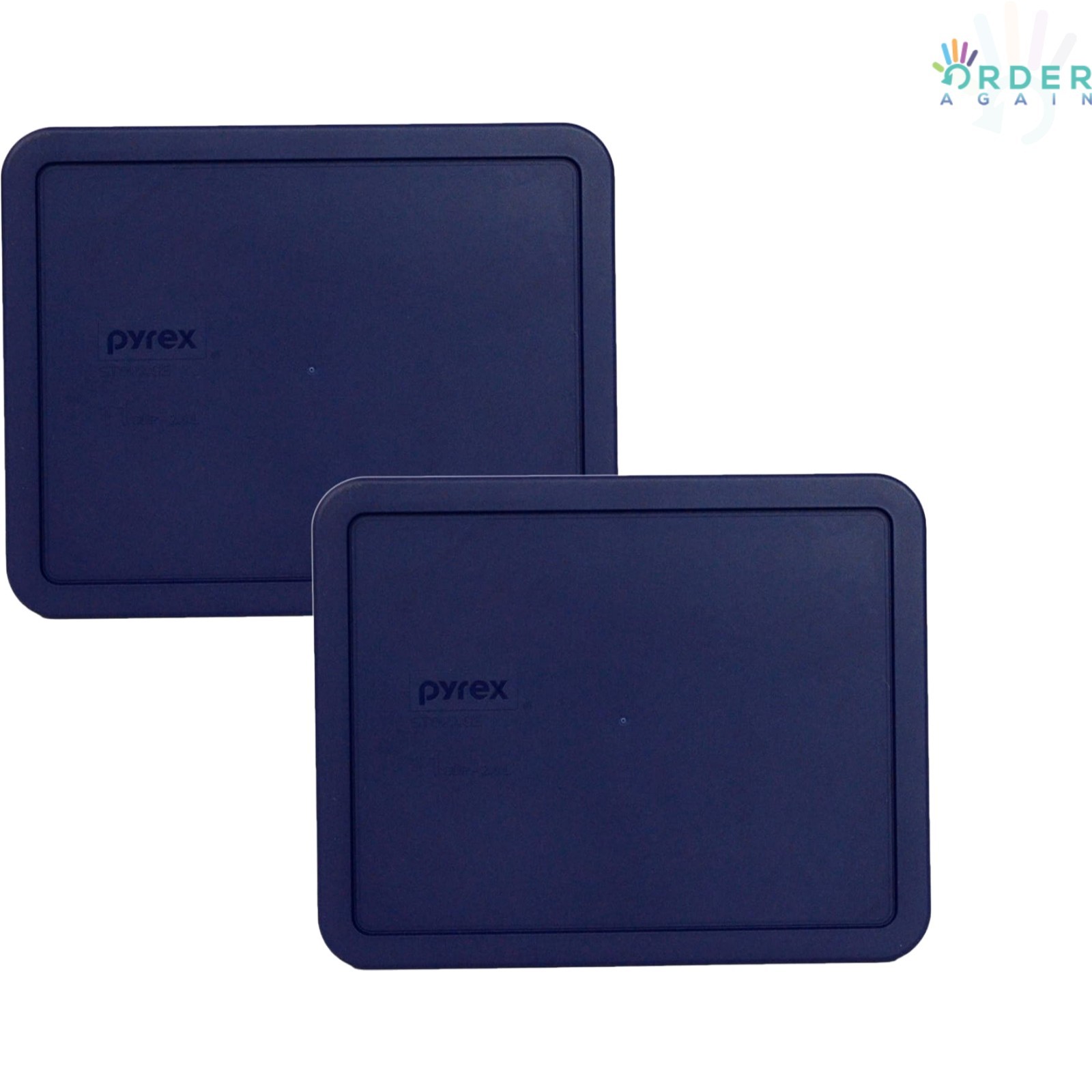 11-Cup Blue Plastic Lid 2 Pack Made in USA Reusable Microwave & Dishwasher Safe