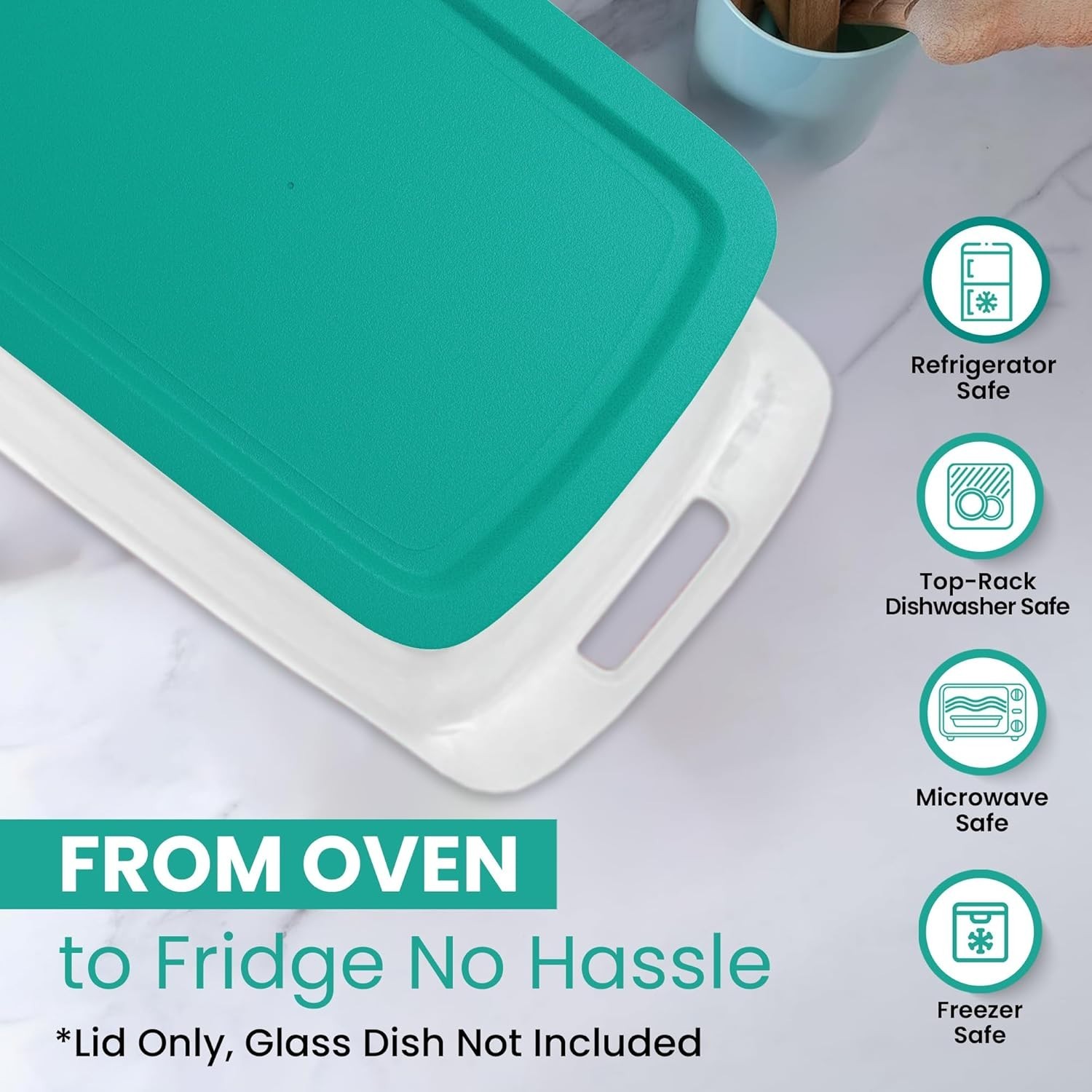 Replacement Lid fits Pyrex 9×13 C233 233-PC Easy Grab Casserole Baking Dish