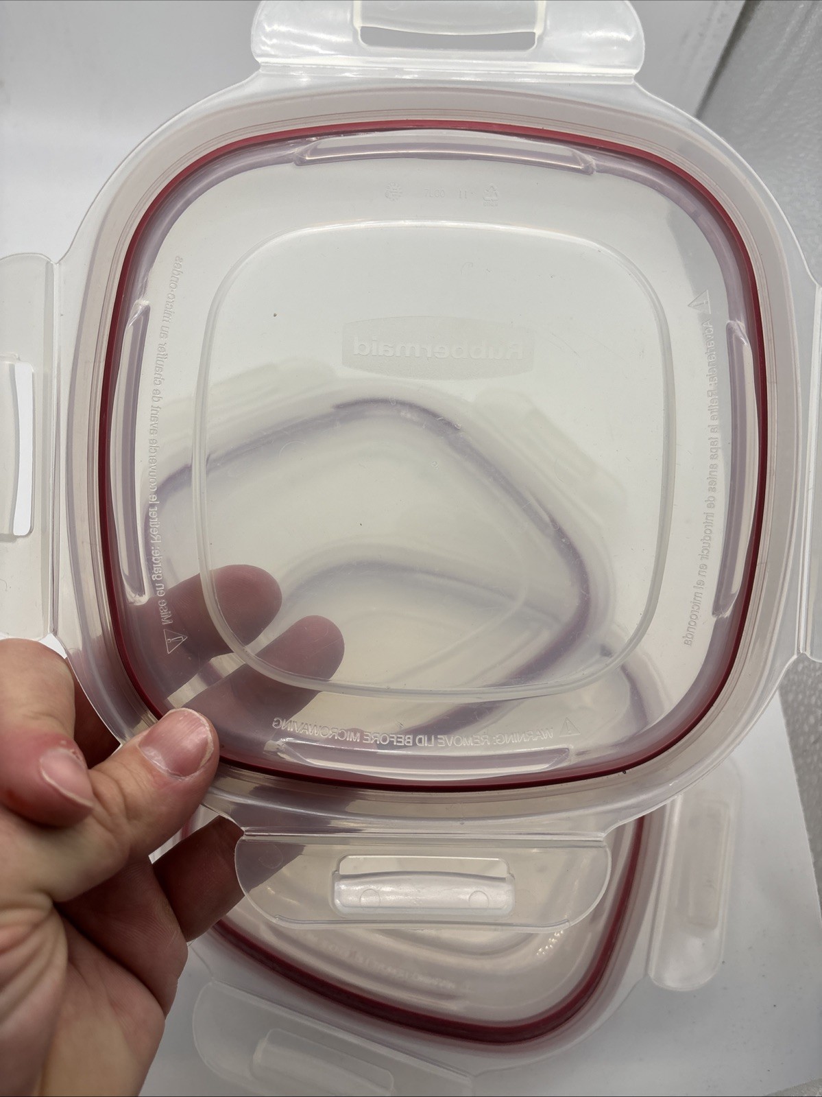 Lot Of 3 Rubbermaid Servin Saver Replacement Lid Seal 7L00 6.5×6.5