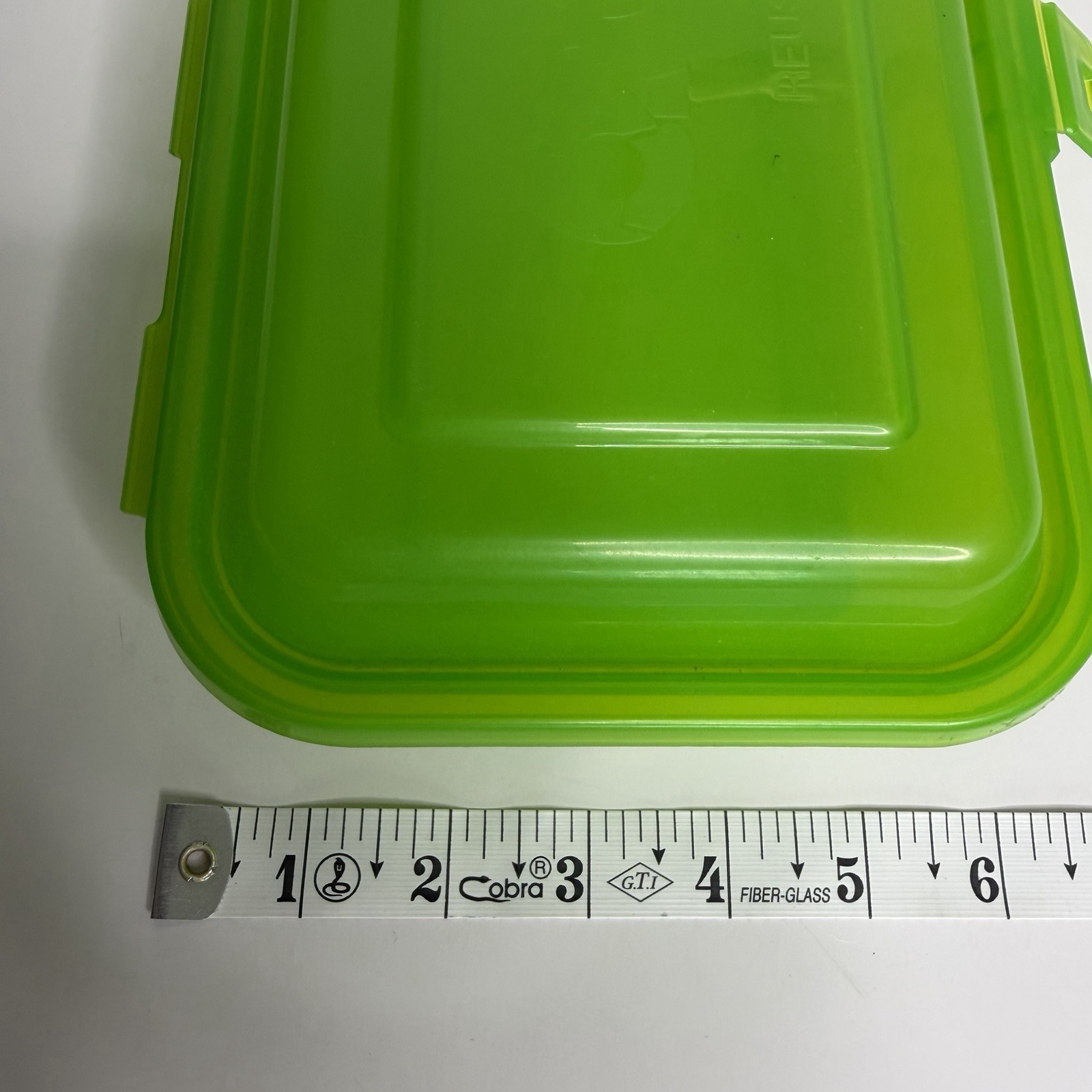 BPA FREE-NSF-OZZI Reusable Containers Heavy Duty Plastic Snap Lid Green 9″x6″x3″