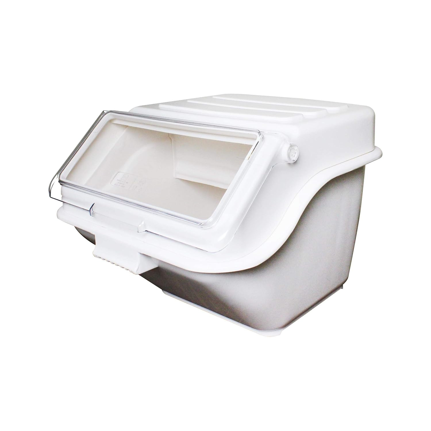 10 Gallon Stackable Ingredient Bin with Clear Lid & Scoop Holder, Dishwasher Saf