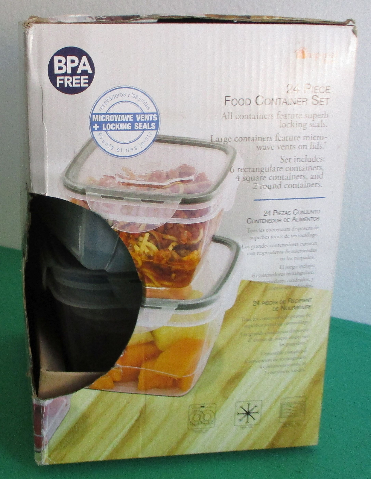 12pc Airtight Food Container Set Storage Lock Seal Lids Vent Leak Proof BPA-Free