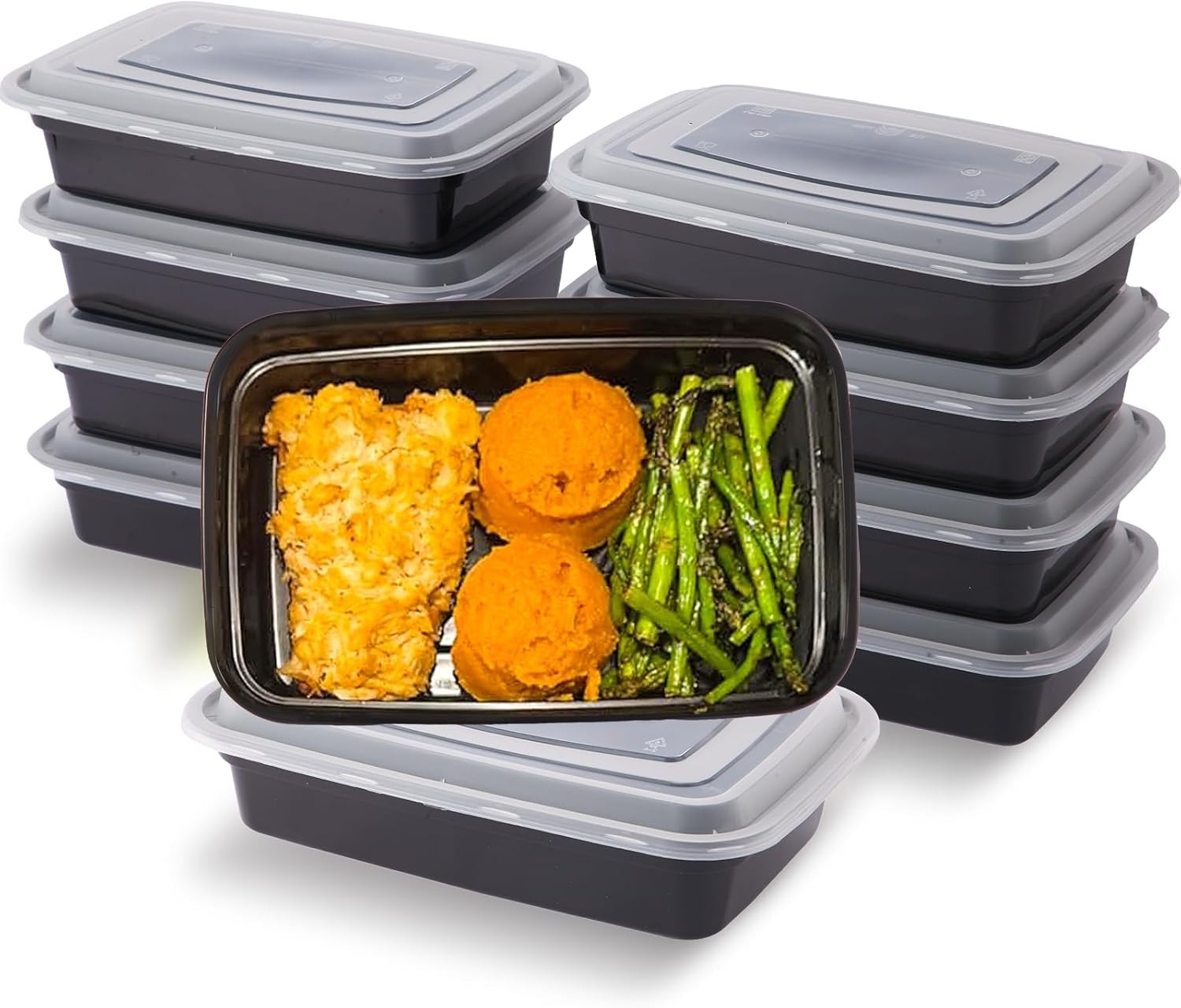 Food Storage Containers Meal Prep 28oz Reusable Safe Dishwasher Freezer Pack