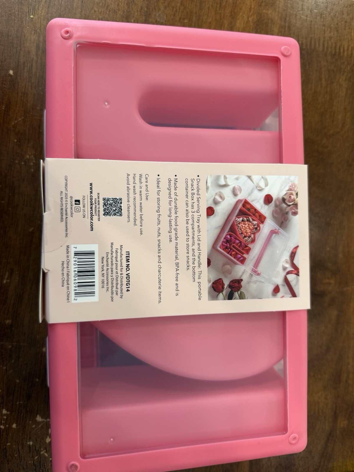 Cook with Color on-the- go Snack box- I heart you- Valentine’s Day