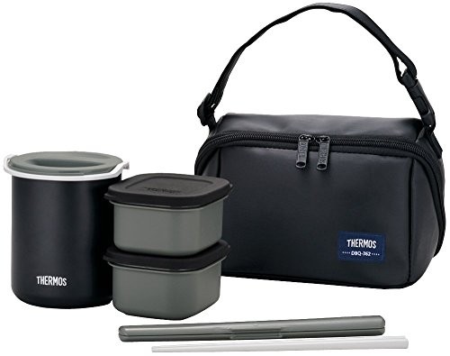 Thermos Insulated Lunch Box Approx. 0.8 Cup Matte Black DBQ-362 MTBK