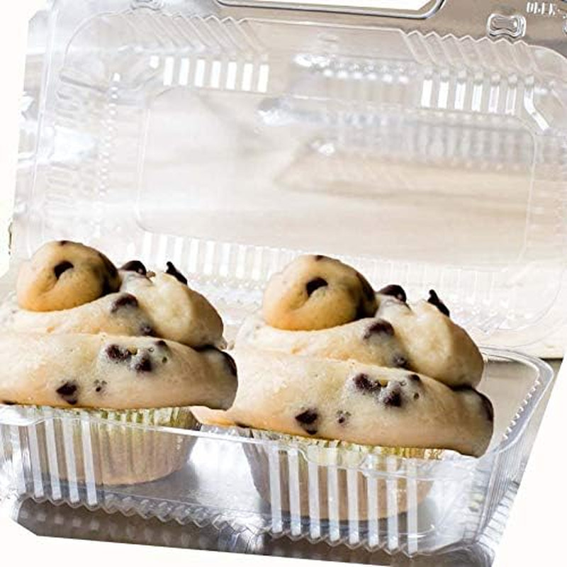 Bakers Pantry Cake Roll Container Clear Hinged Lid Disposable 9″ X 5 Great for L