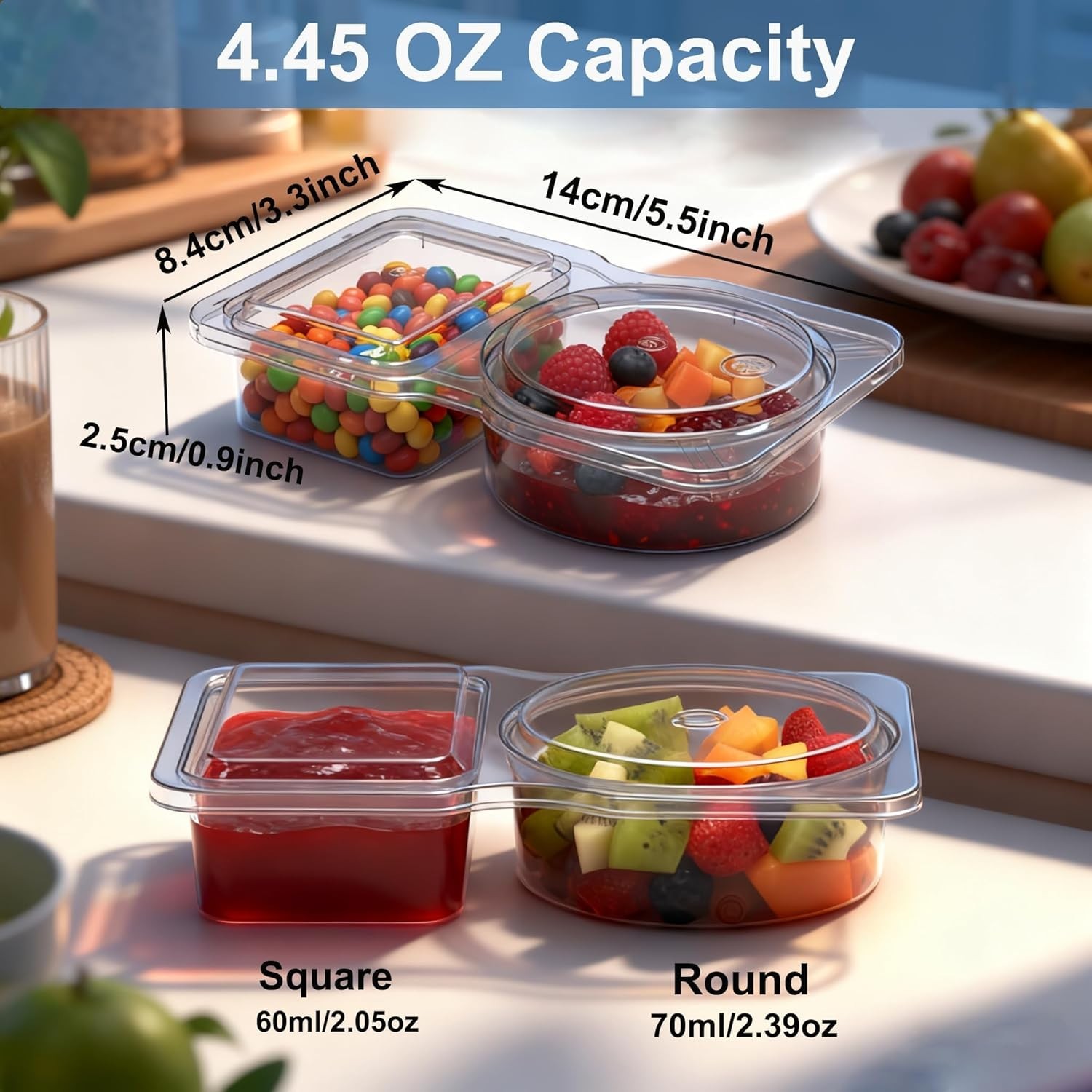 10 Pack Airtight 2-Compartment Meal Prep Containers | Microwave & Dishwasher …