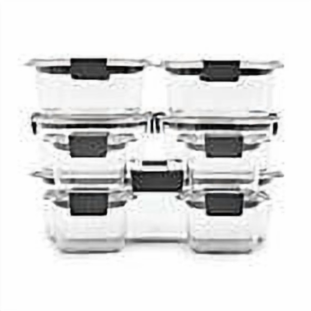 Brilliance Food Storage Containers, Set of 11 (22 Pieces Total), Clear