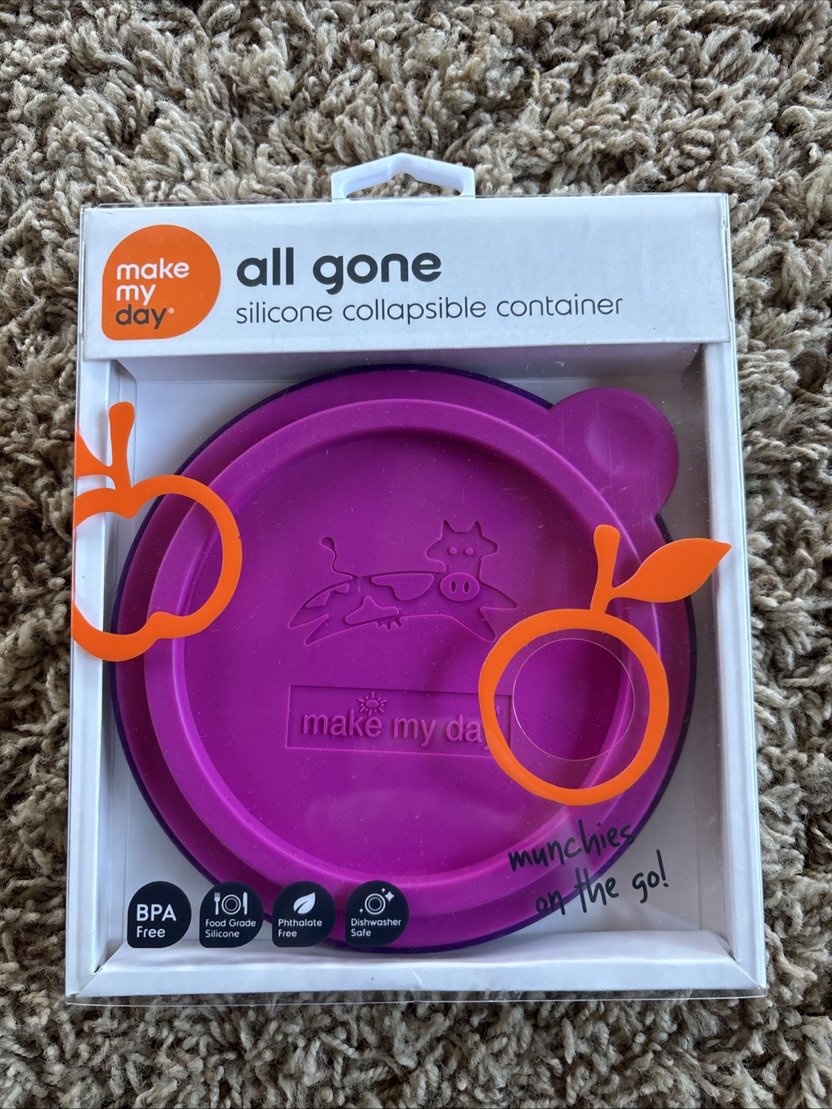 Make My Day Silicone Collapsible Container 1.5 Cup