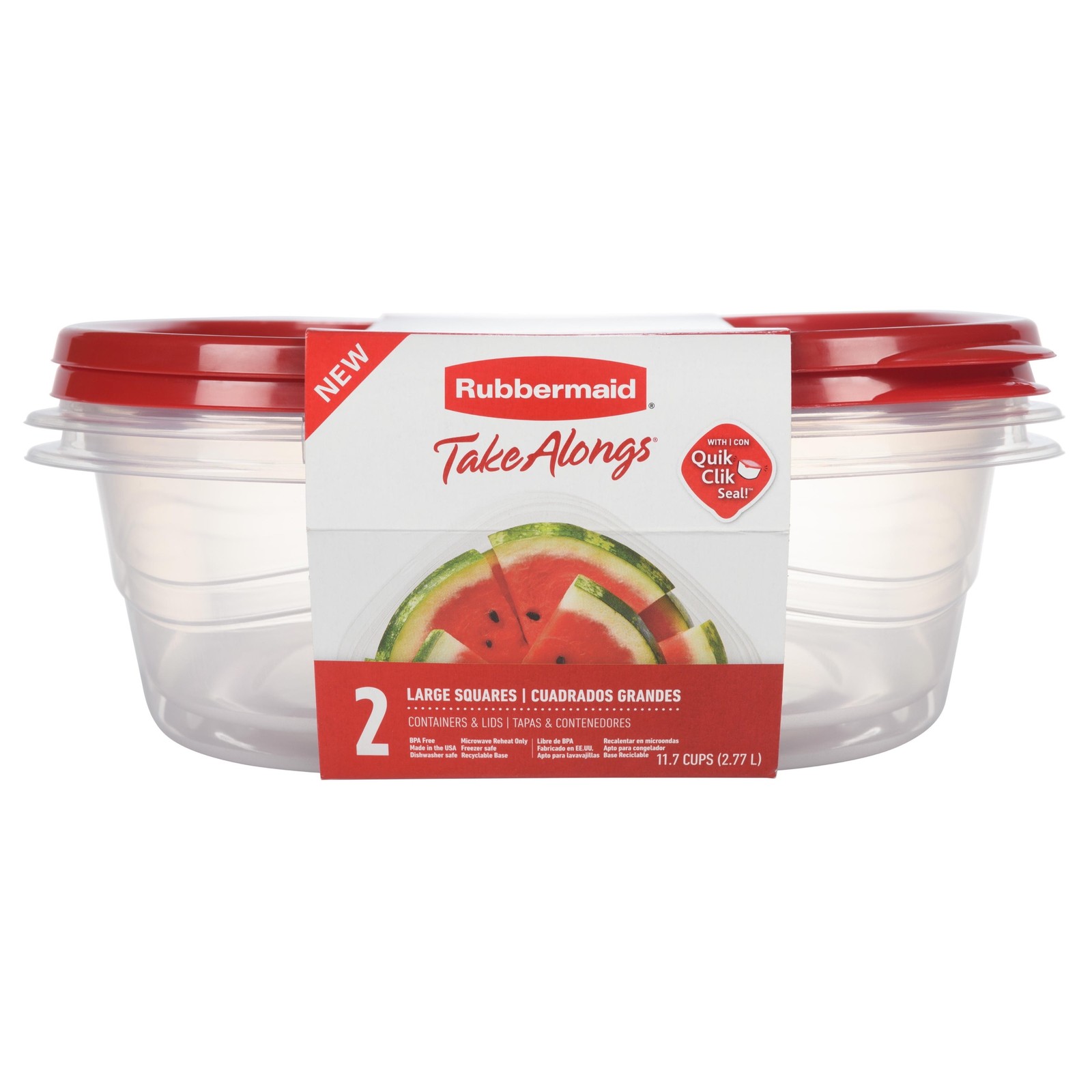 (4 pack) Rubbermaid TakeAlongs 11.7 Cup Food Storage Containers new