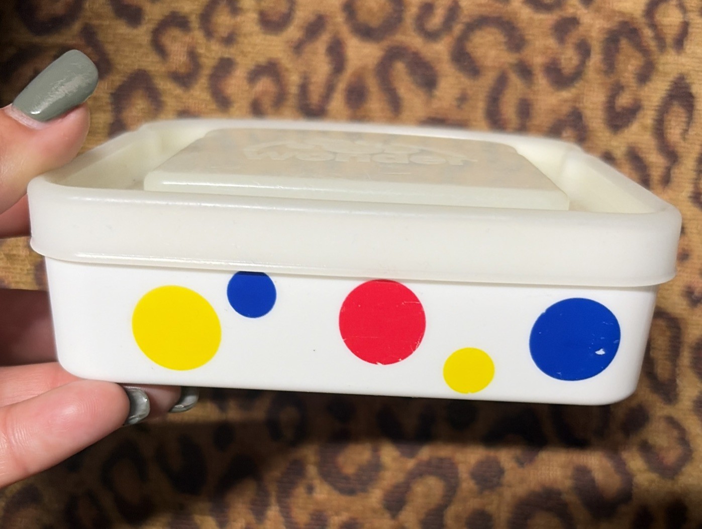 Wonder Bread Sandwich Containers LUNCH BOX Plastic Lid Bread Holder Keeps Fresh