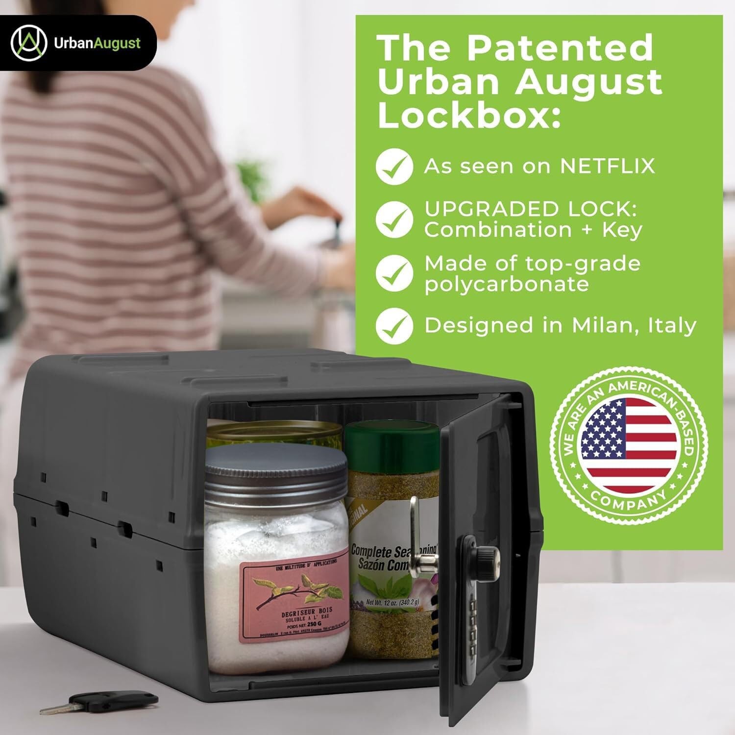 Dual Combination & Keyed Lockbox – Lockable Box for Everyday Use – Multi-Purp…