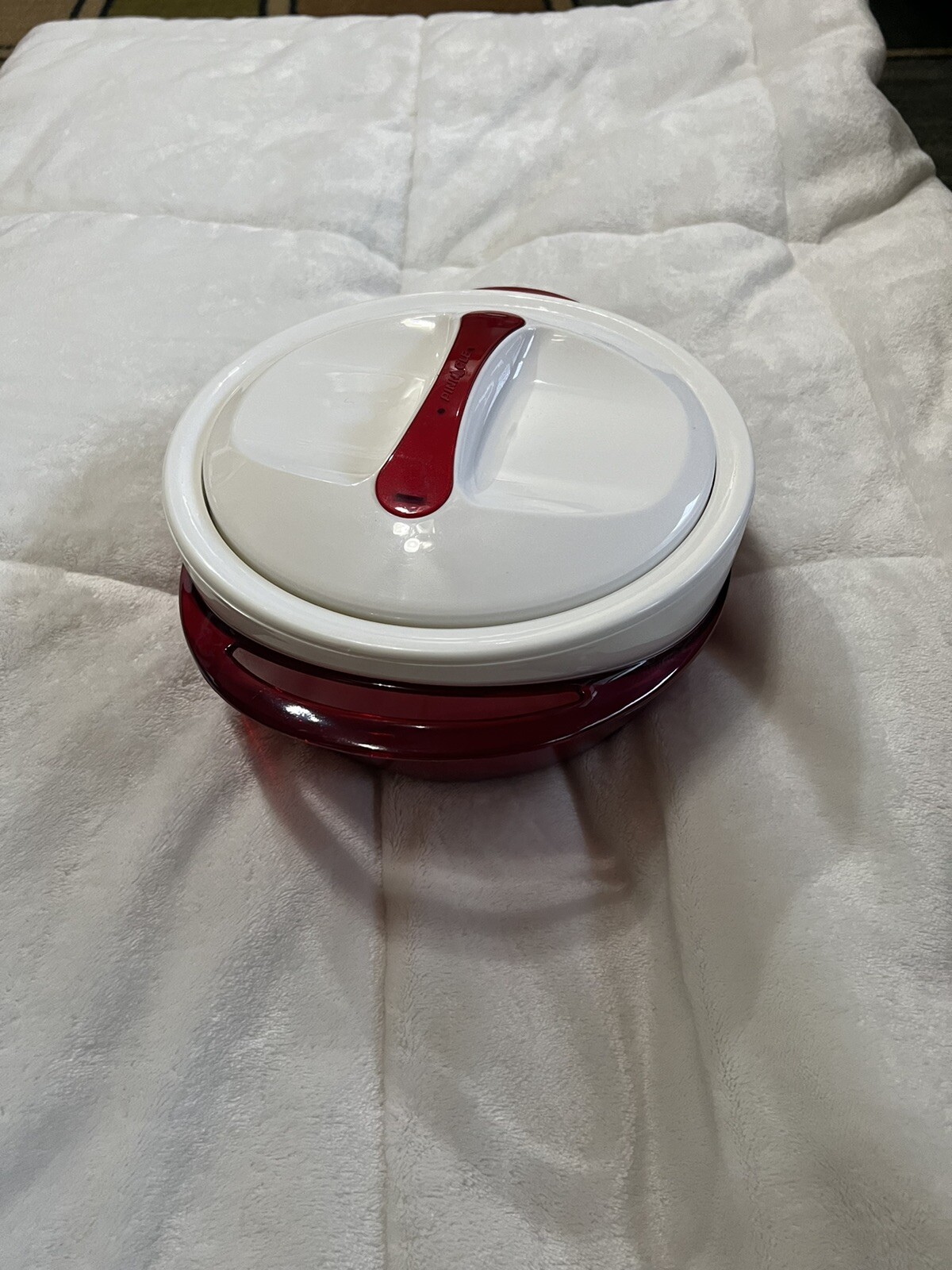 Pinnacle Tokyo Plast Thermo Insulated Food Bowl Red & White