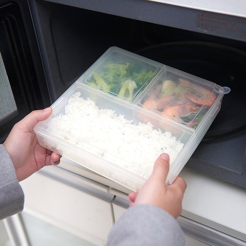 Kitchen Storage Boxes Fridge Food Preservation Seal Container Leftover Case Home