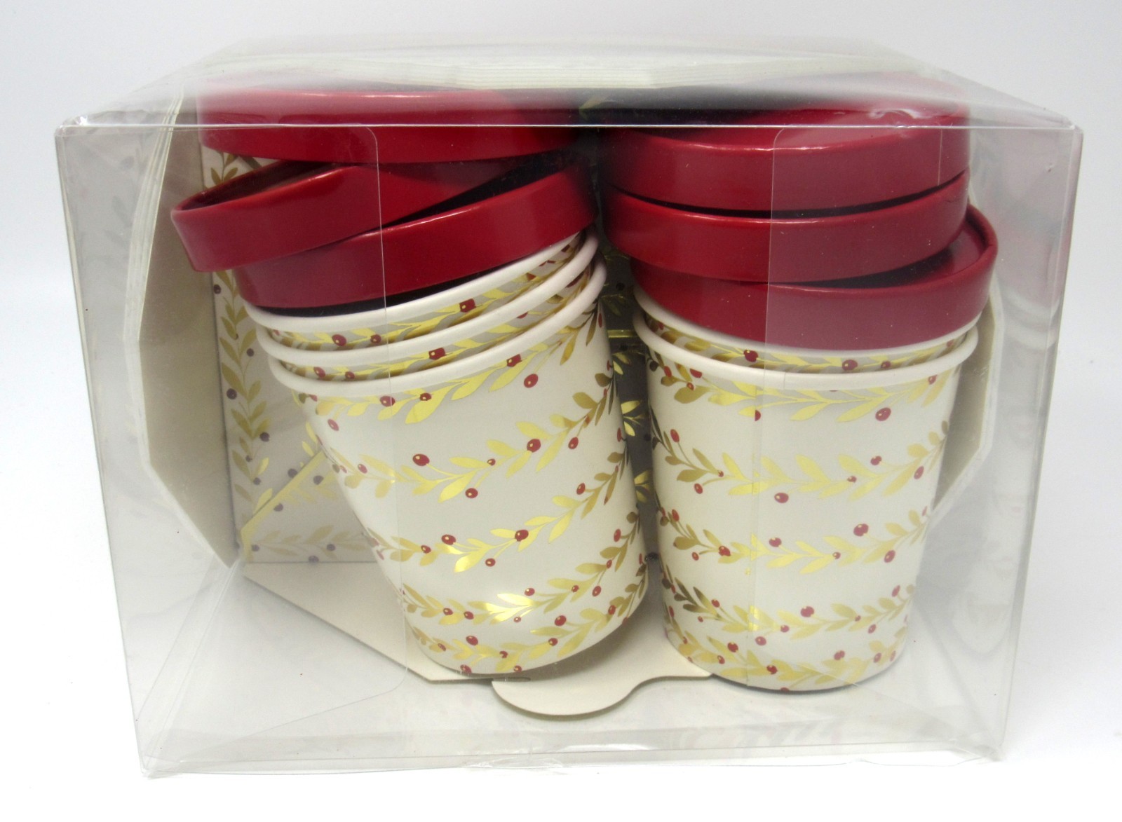 Lillian August Home 6 To-Go Boxes plus 6 To-Go Soup Cups Christmas Food Storage