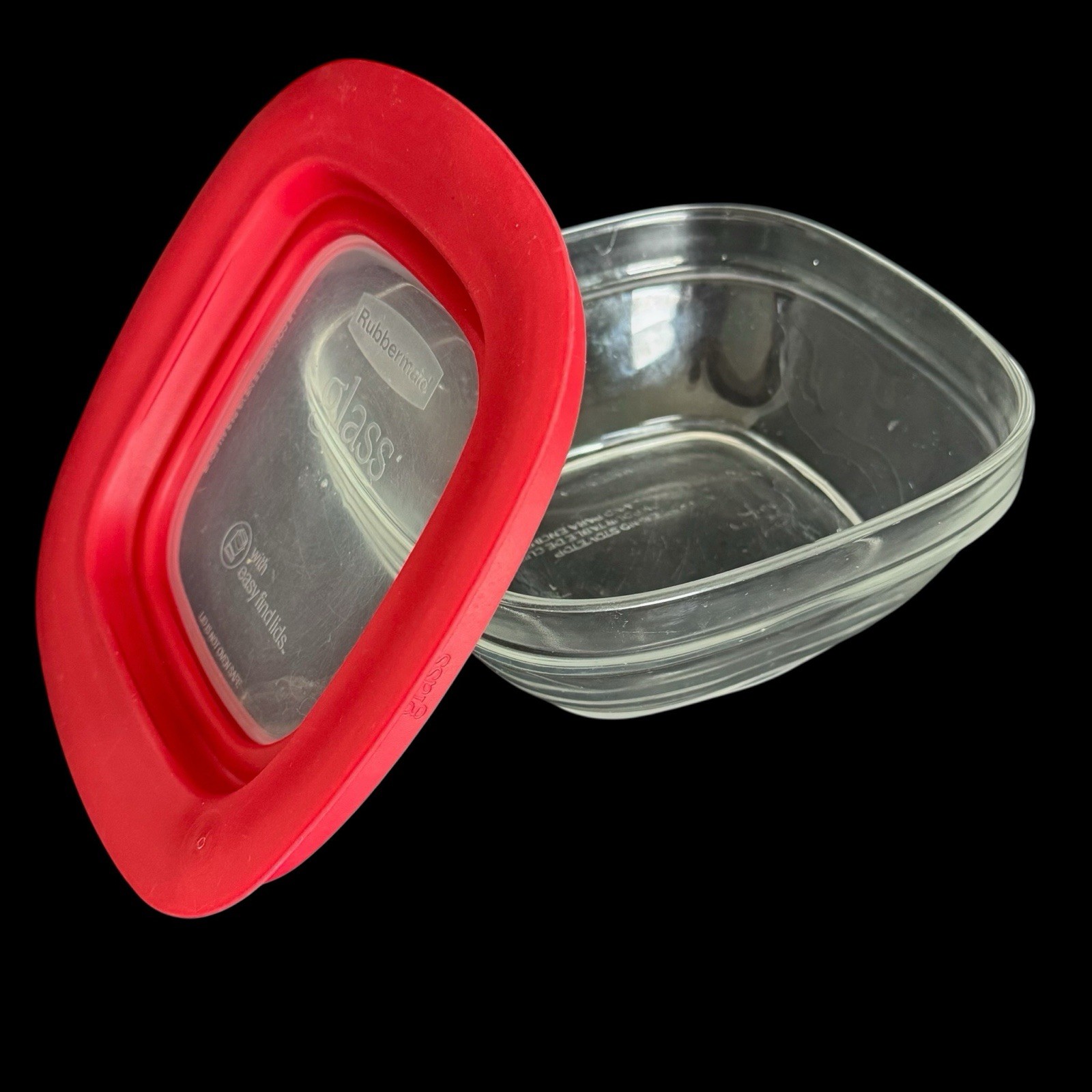 Rubbermaid Glass Food Storage Container WITH Lid 2.5 Cup 7N62 Very GOOD