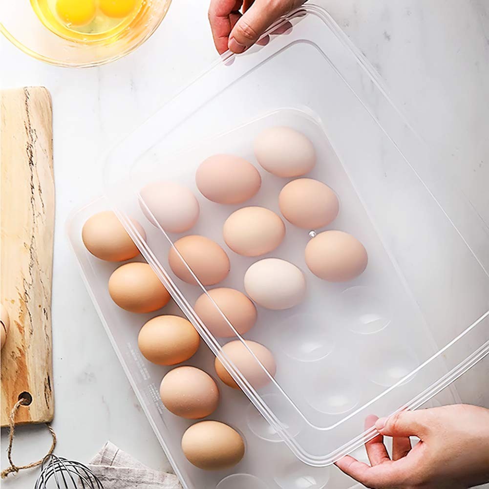 Deviled Egg Containers with Lid, Deviled Egg Tray Holder Carrier with Lid for…