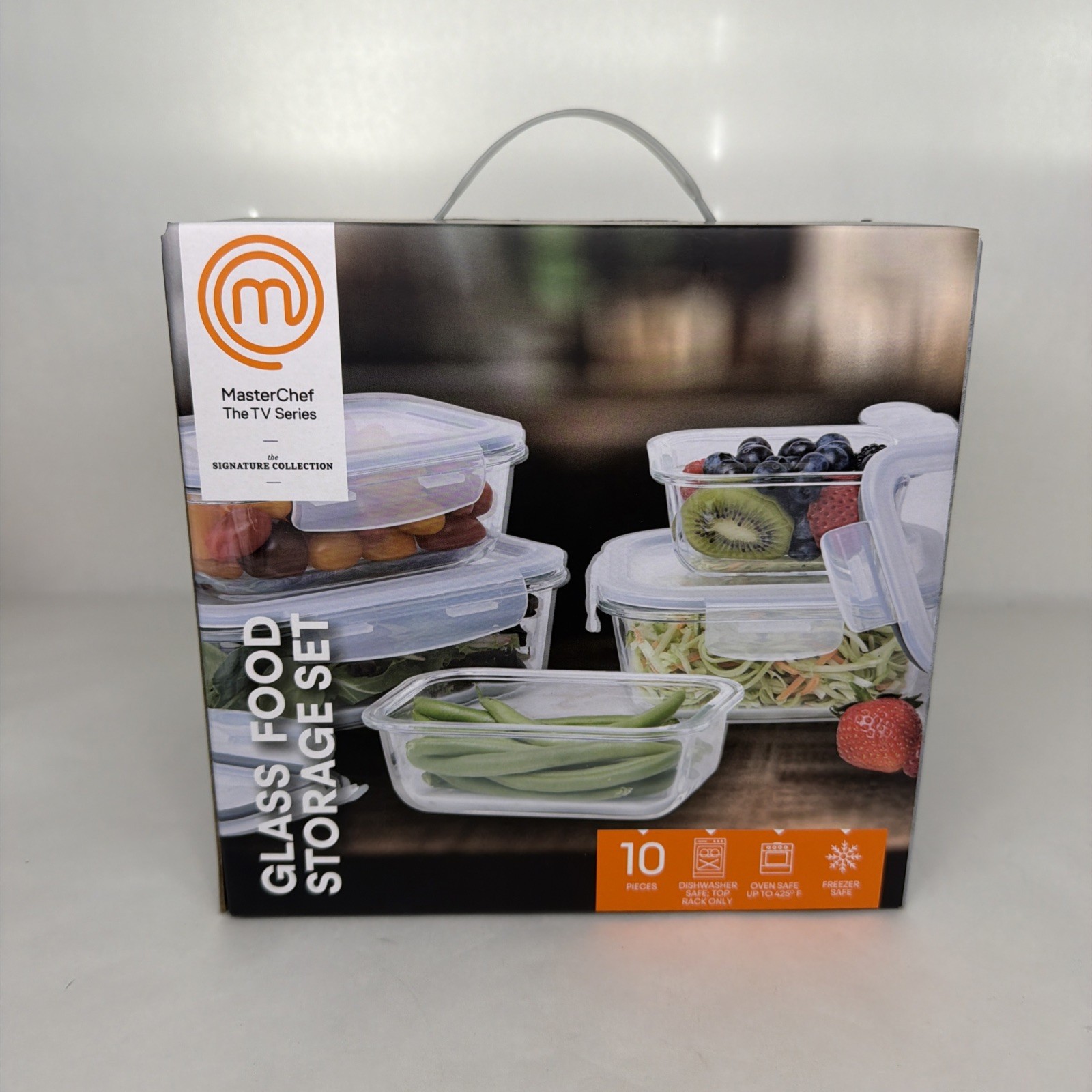 2026 MasterChef Glass Food Storage Set 10pc Airtight Containers Kitchen Set